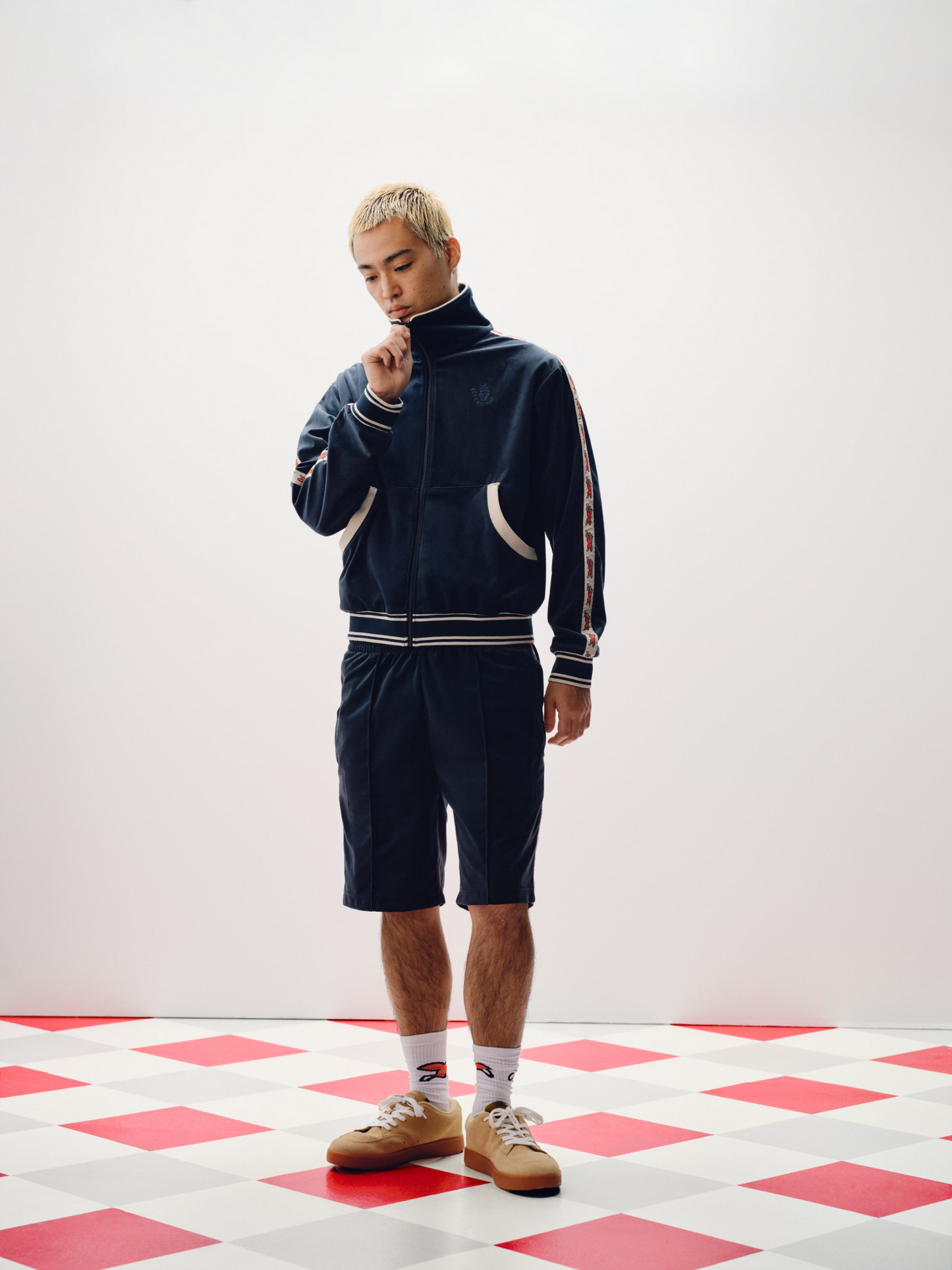 Running Dog Taped Velour Track Top