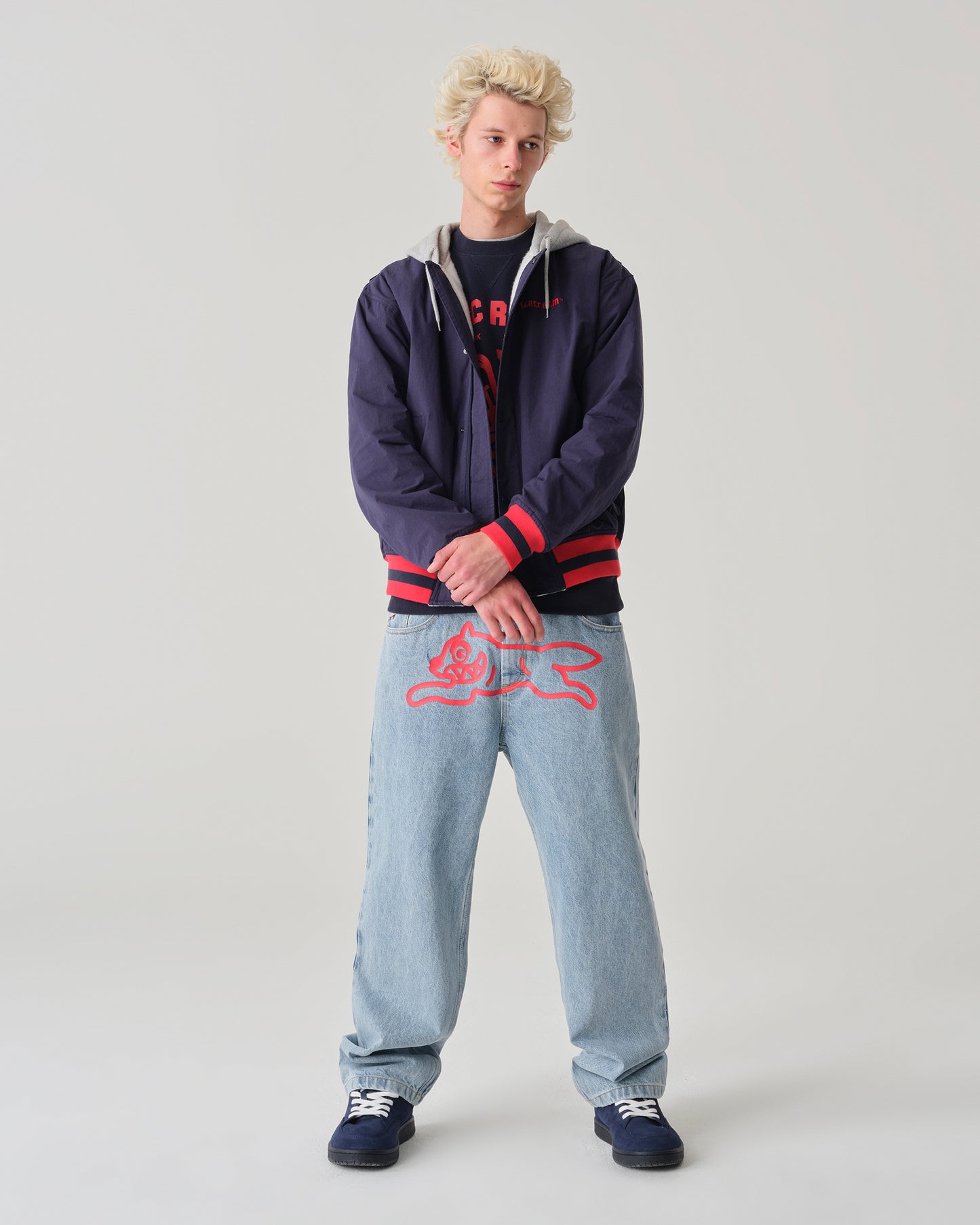 Running Dog Double Scoop Denim Pant