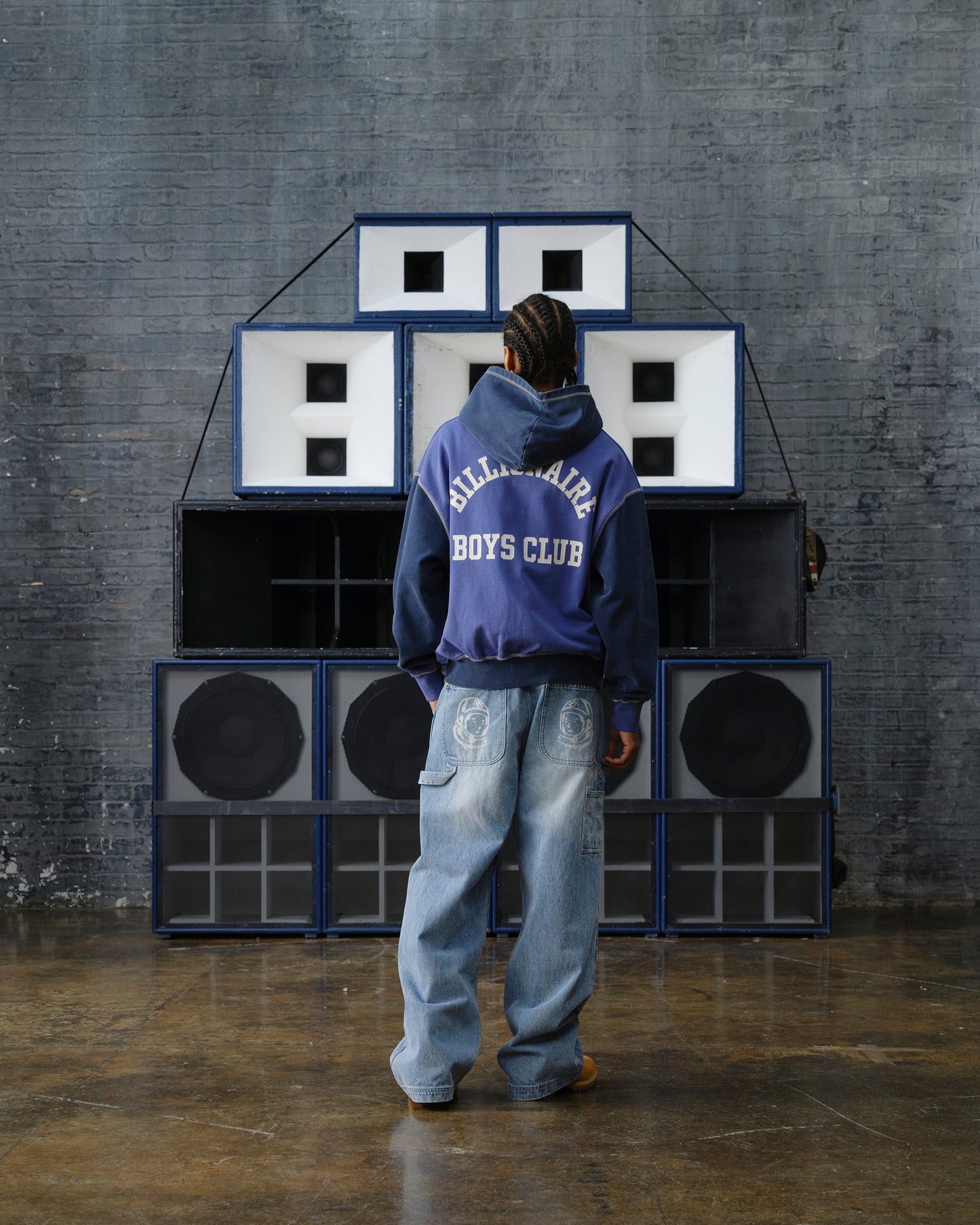 Indigo Oversized College Zip Through