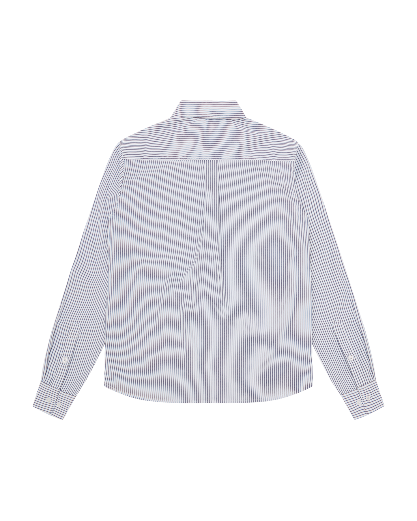 Burst Camo Half Print Poplin Stripe Shirt