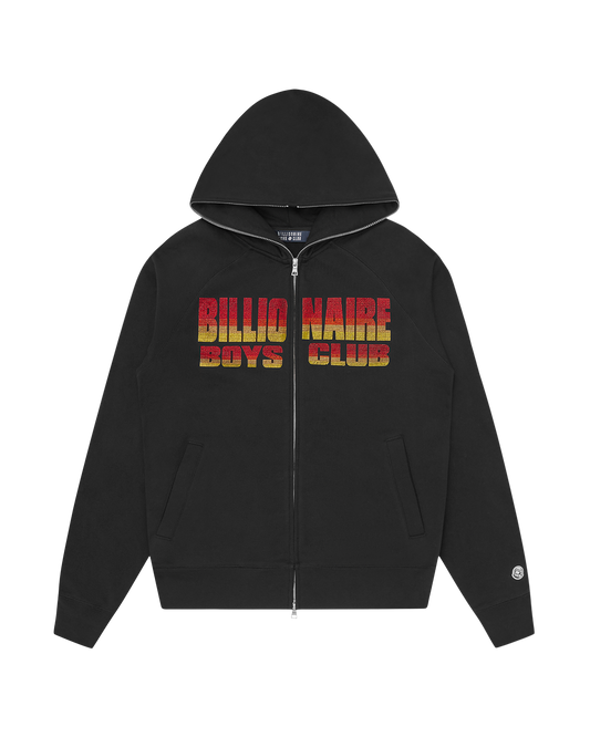 Straight Logo Gradient Diamonte Popover Hood