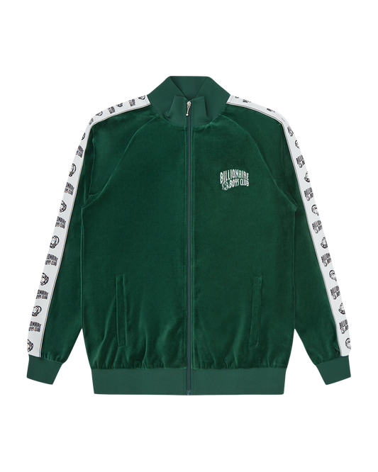 Small Arch Logo Taped Velour Track Top