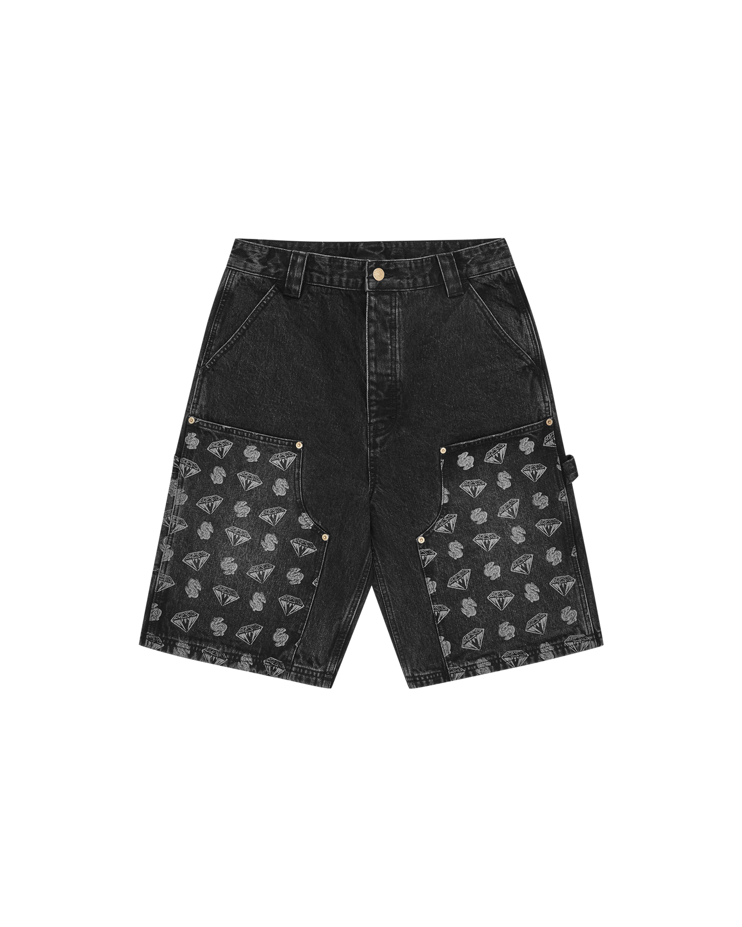 Diamonds & Dollars Denim Carpenter Short