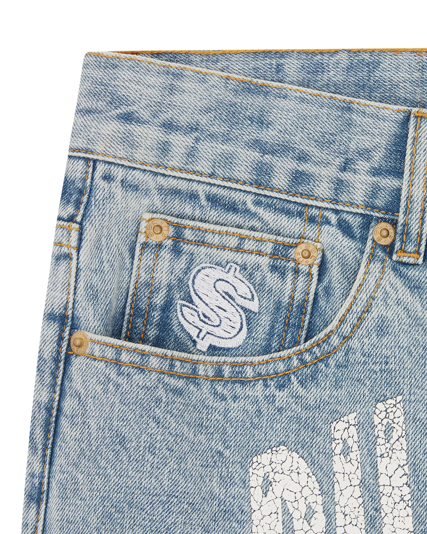 Arch Logo Denim Pants