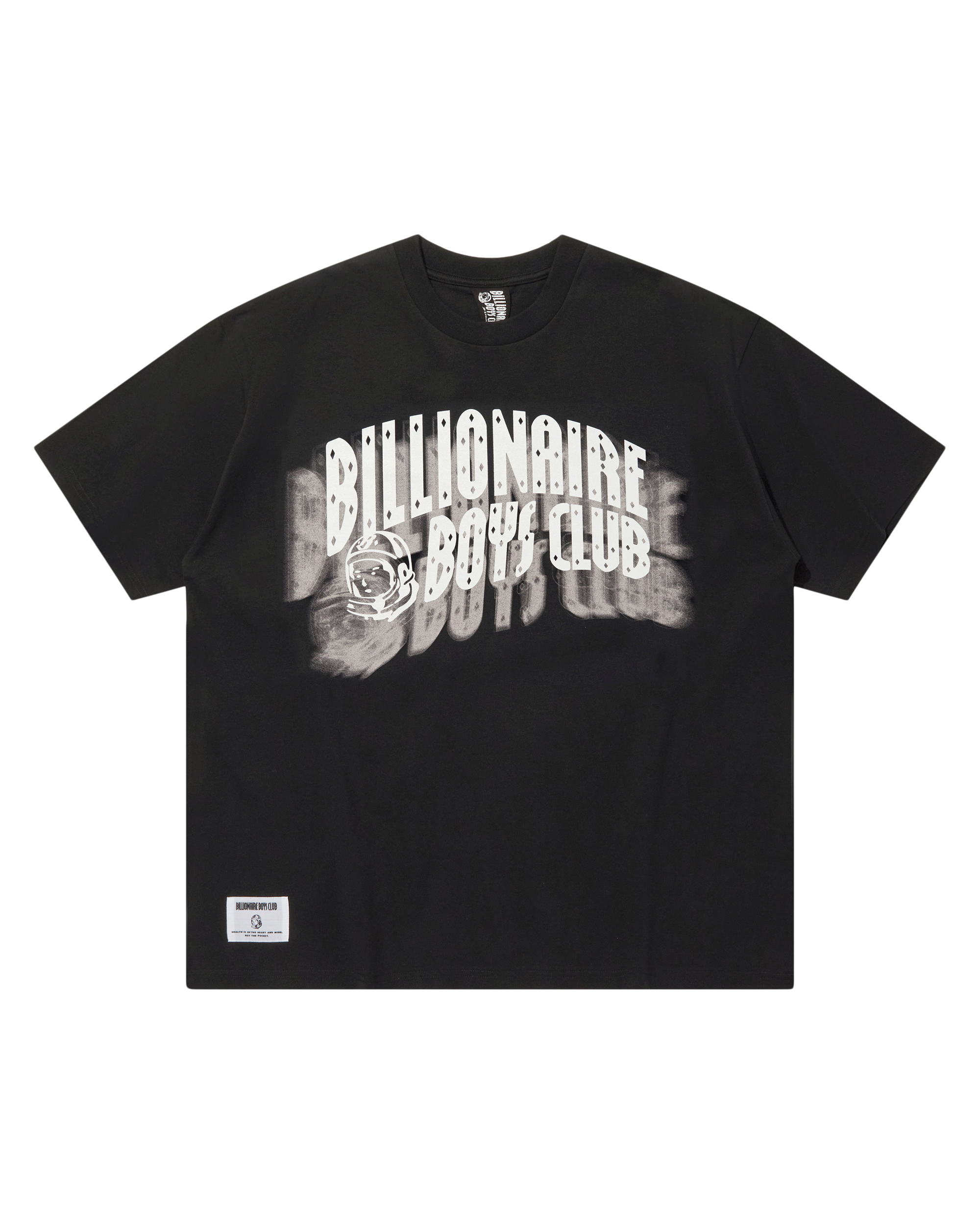 【BILLIONAIRE BOYS CLUB】 ARCH LOGO T-SHIRT BLACK Cotton T-Shirt Blurry Arch Logo – Billionaire Boys Club