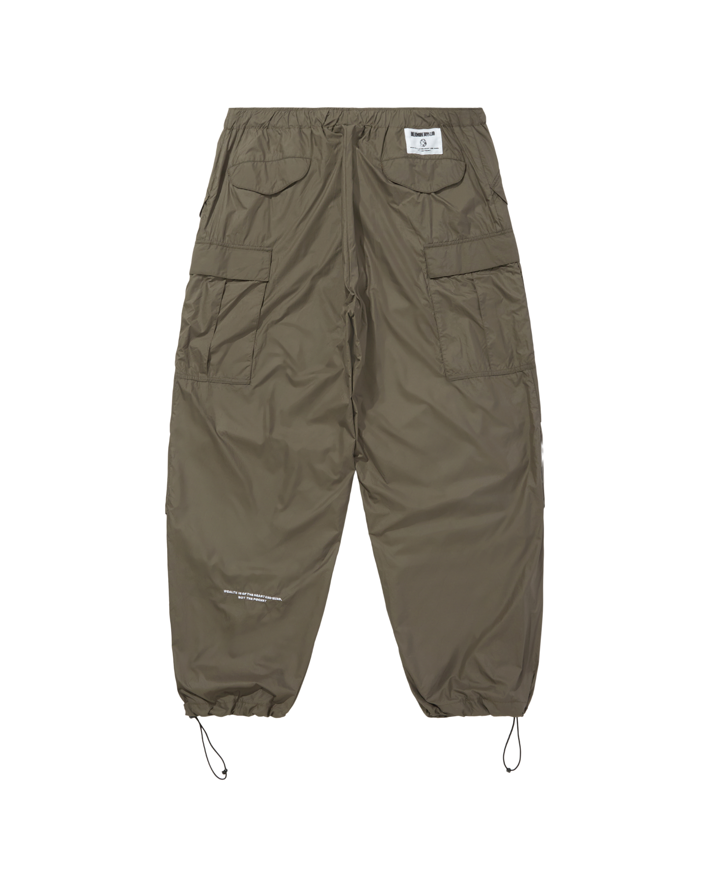 Nylon Wide Cargo Pants