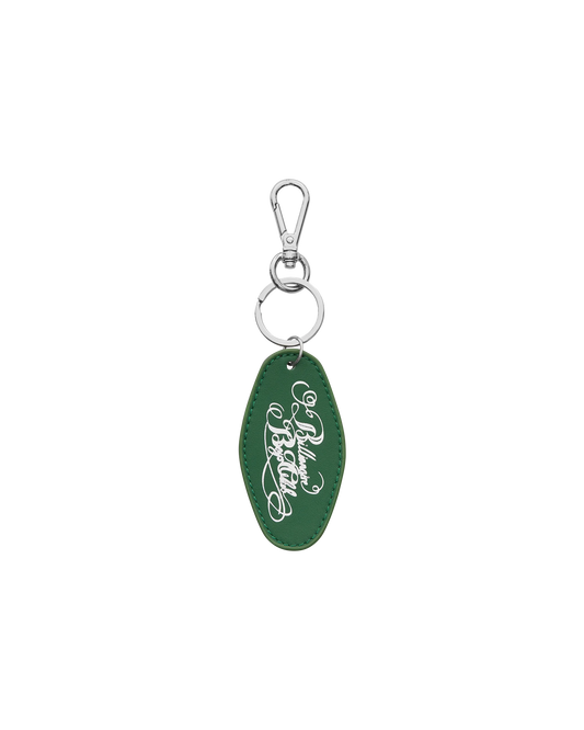 Script Logo Leather Keyring