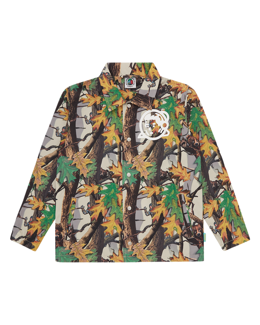 Kids Tree Camo Arch Logo Astro Coach Jacket