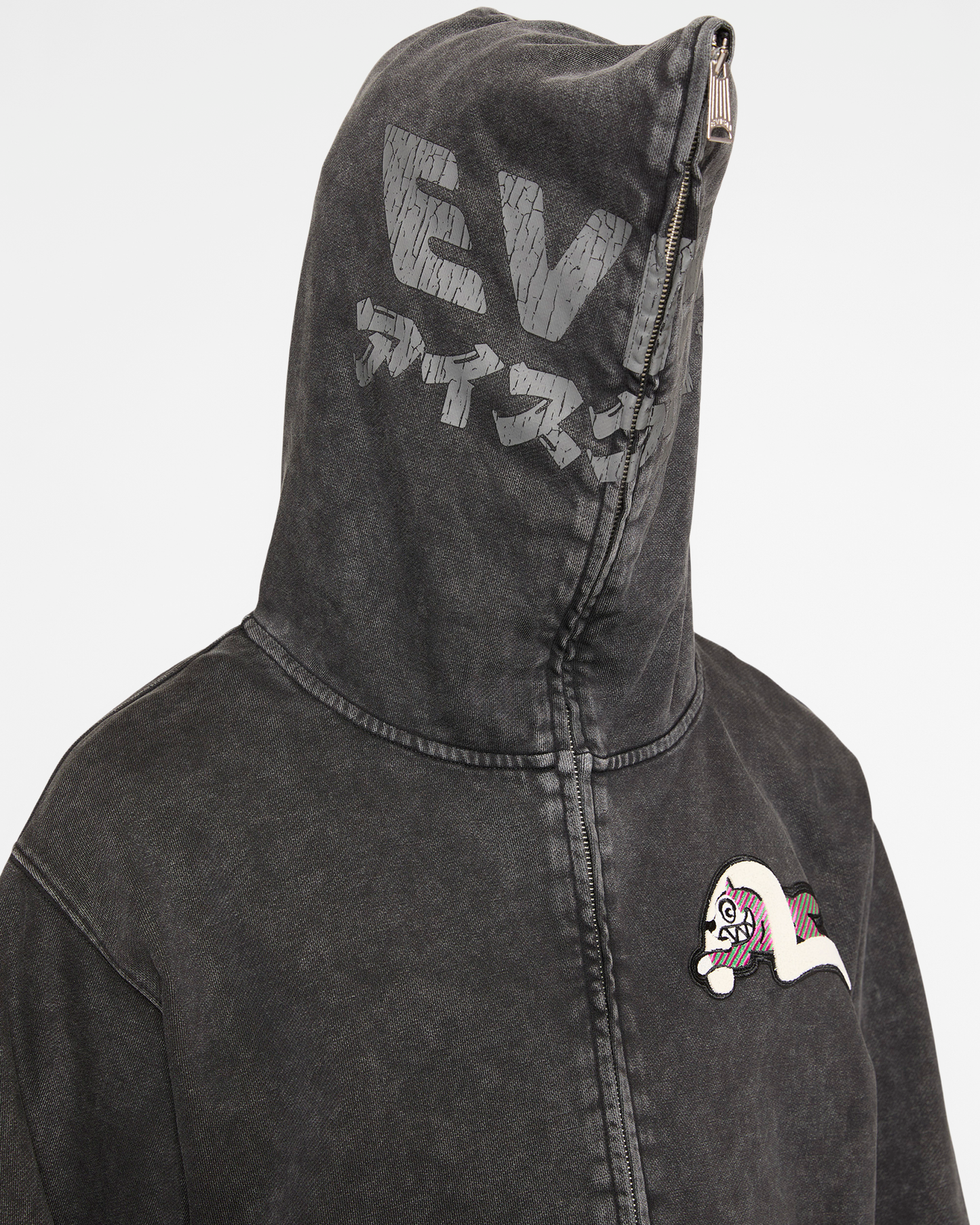 Logo With Seagull Emb. & Printed Hood Sweatshirt