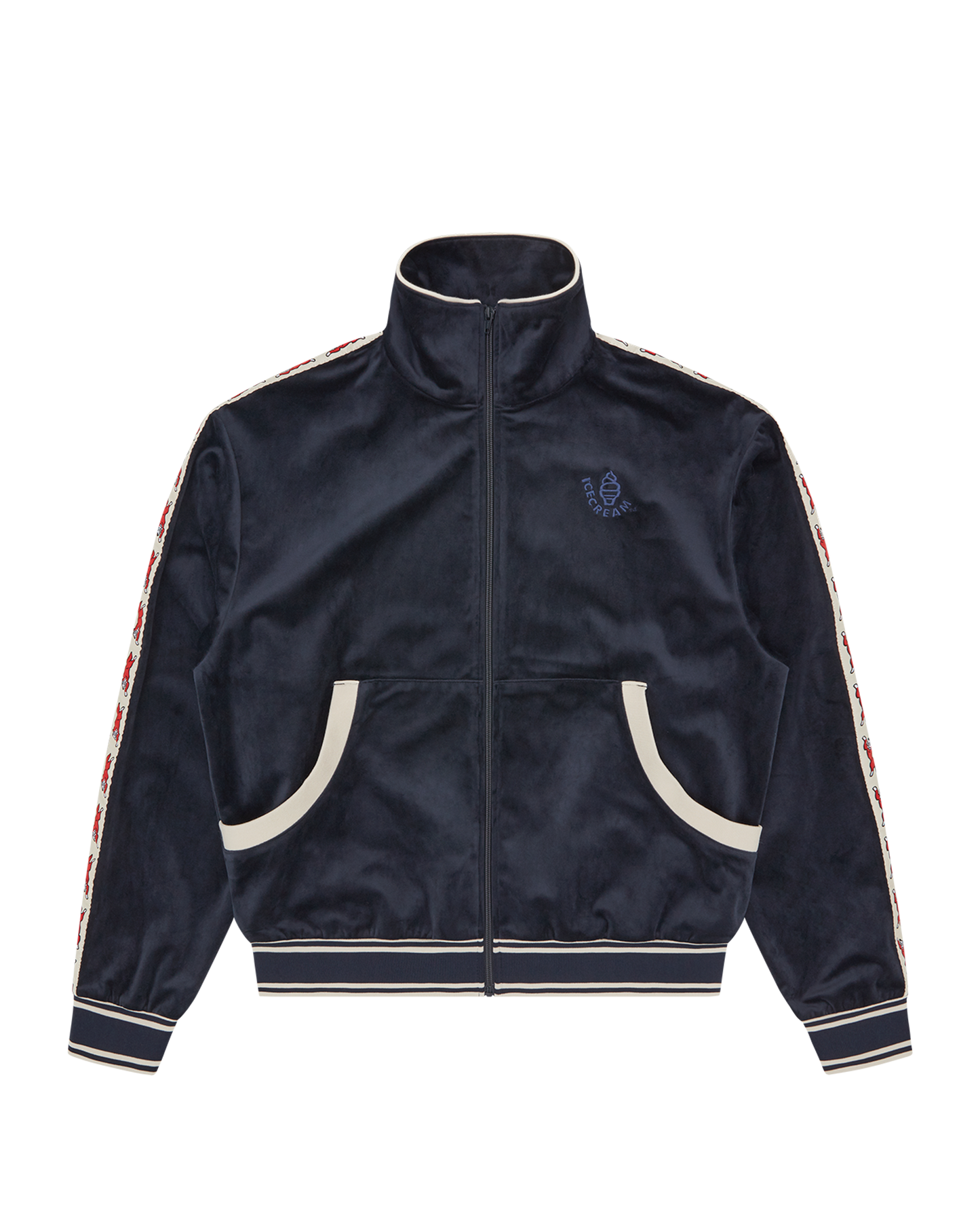 Running Dog Taped Velour Track Top
