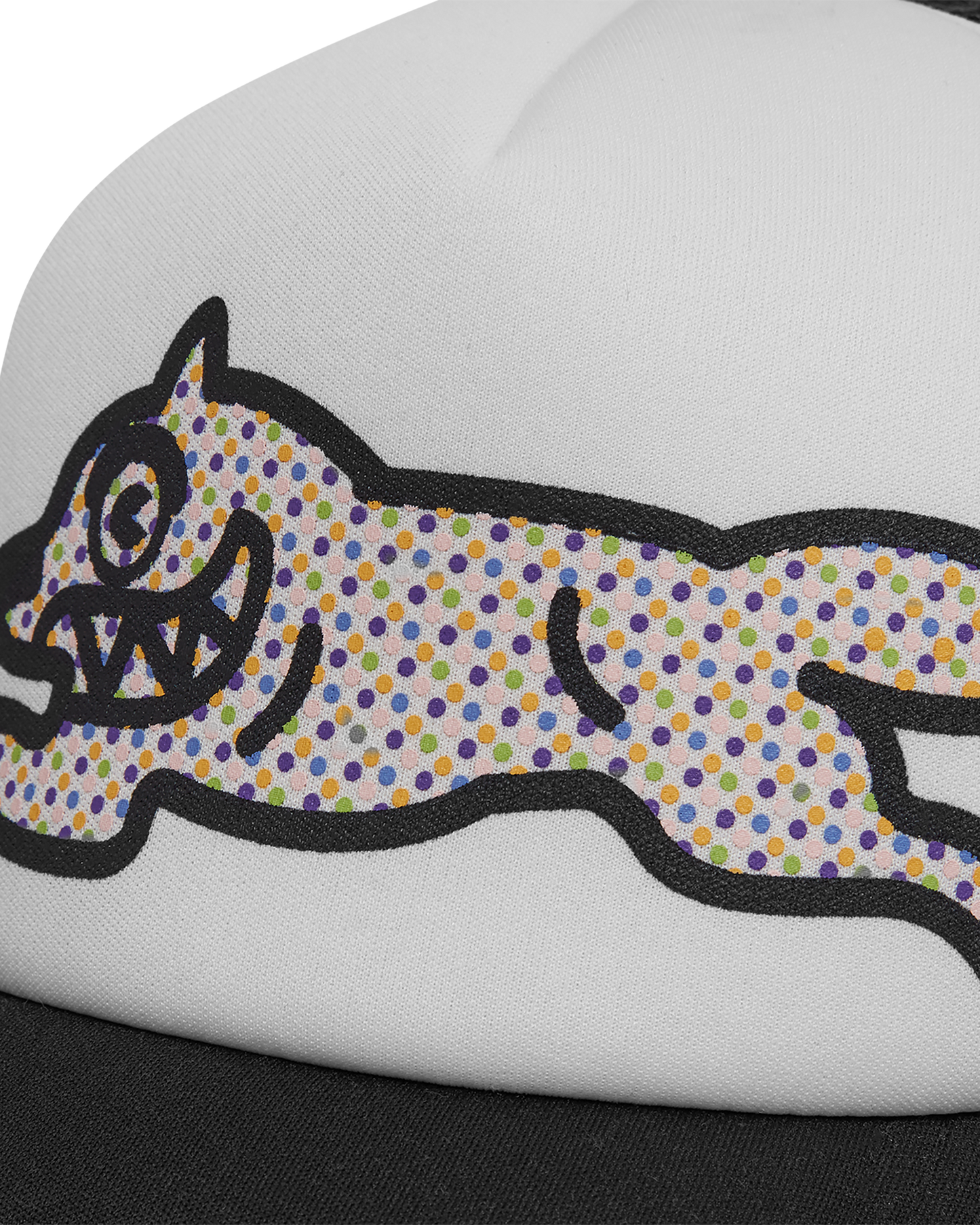 Polka Dot Running Dog Trucker Cap