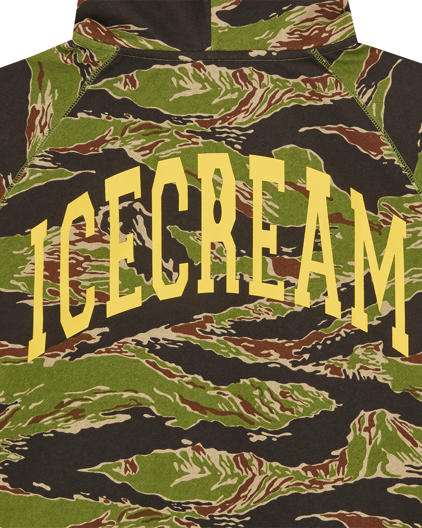 Smiley Tiger Stripe Full Zip-Through Hood