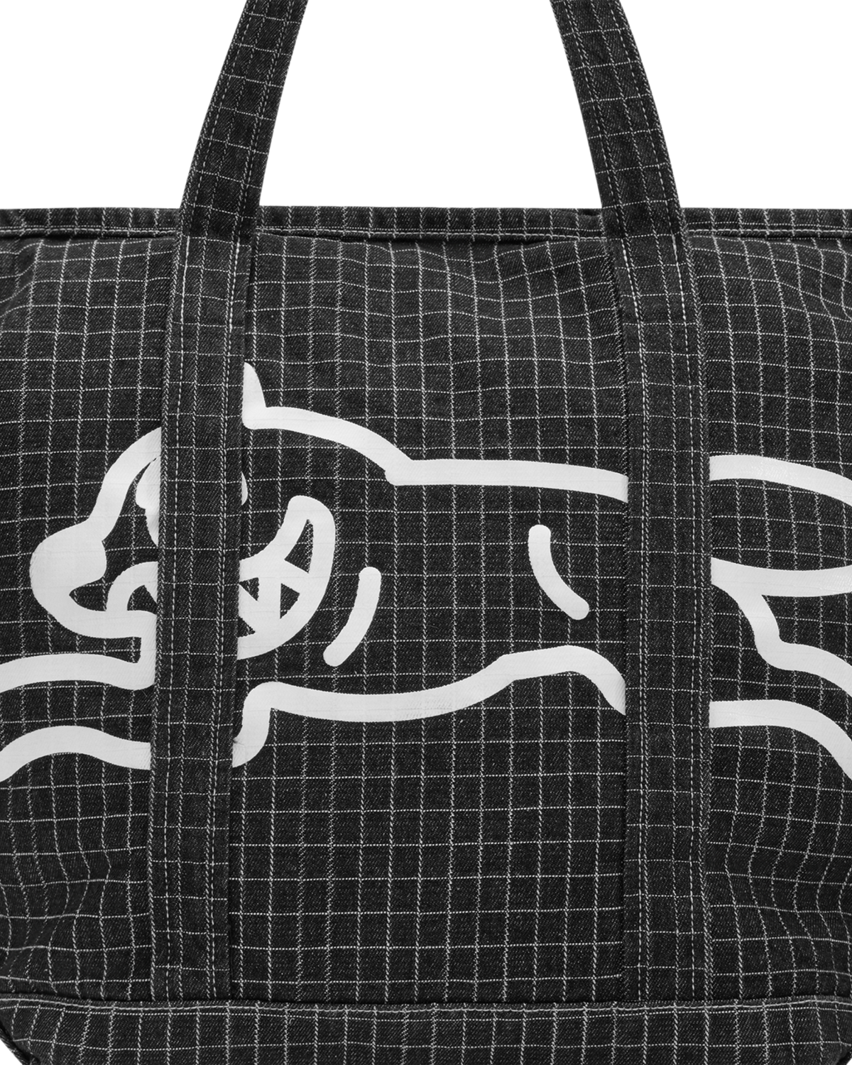 Running Dog Ripstop Denim Tote Bag