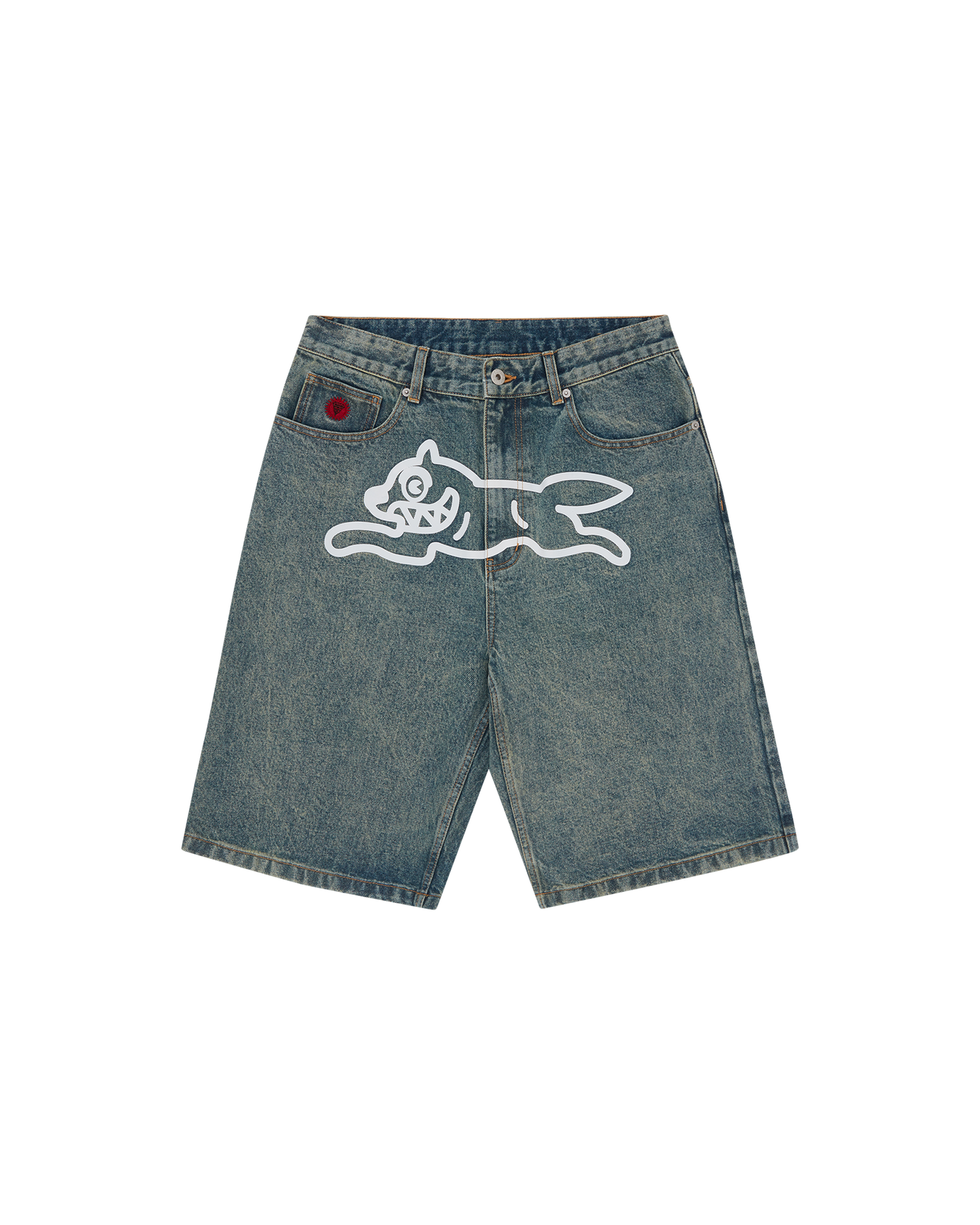 Running Dog Denim Shorts