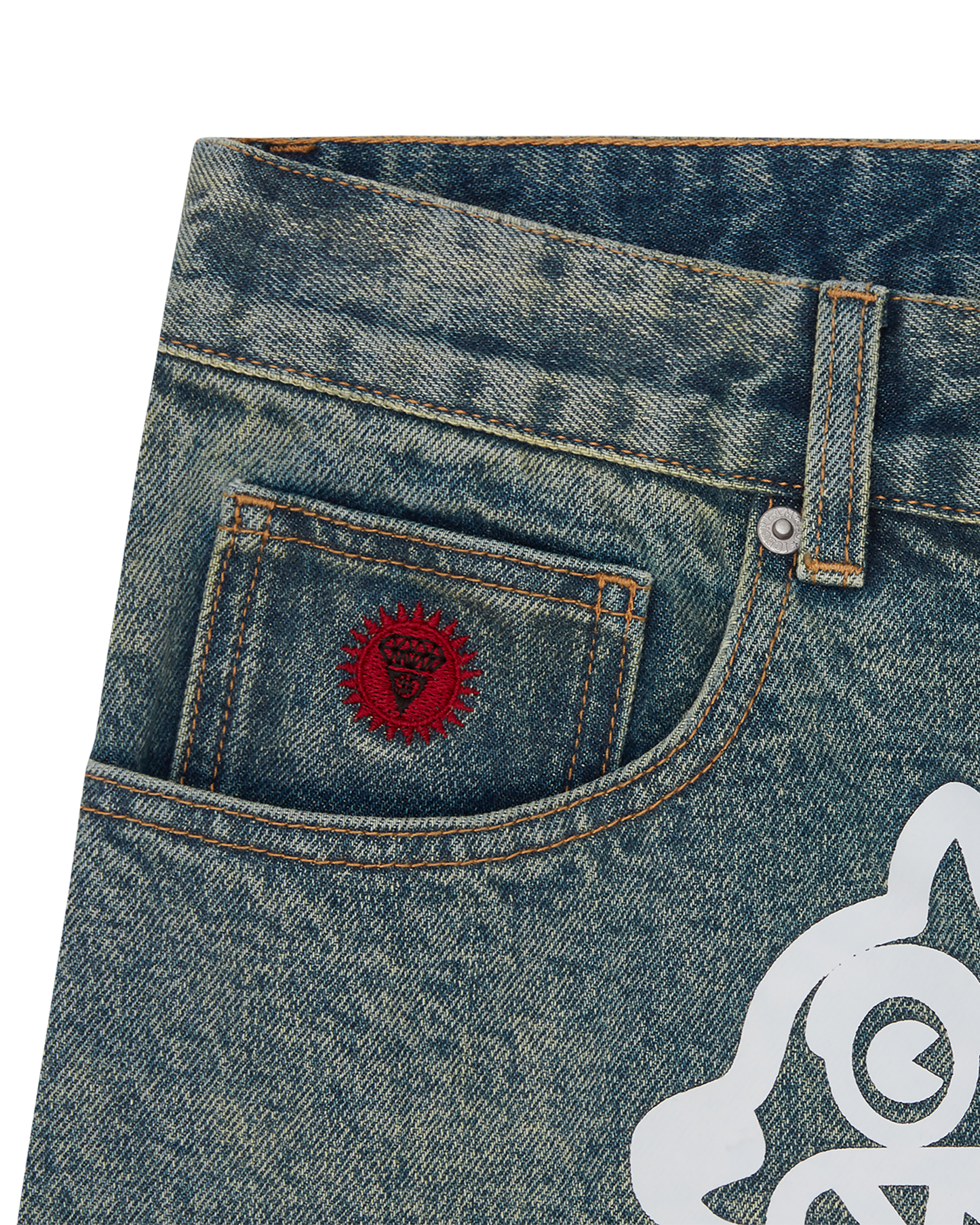 Running Dog Denim Shorts