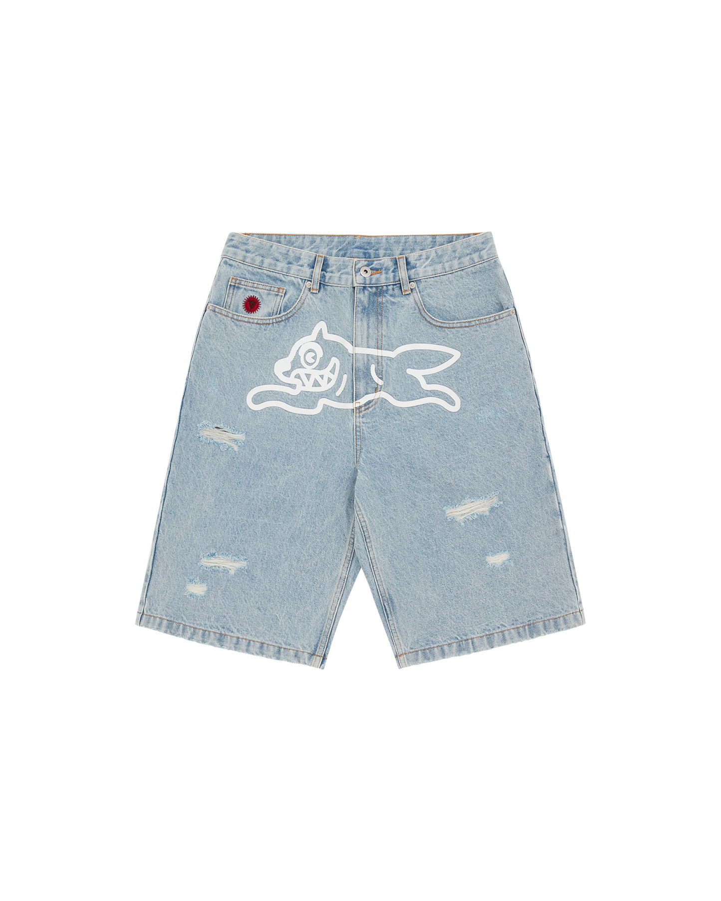 Running Dog Denim Shorts