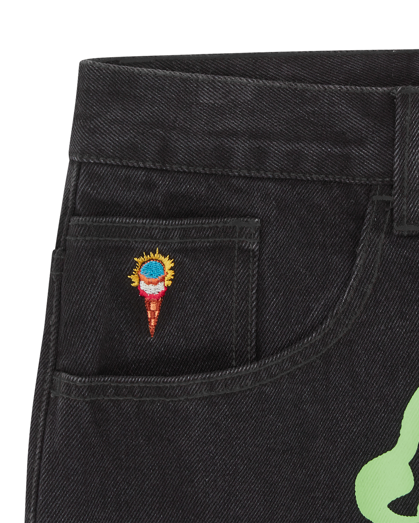 Running Dog Double Scoop Denim Pant