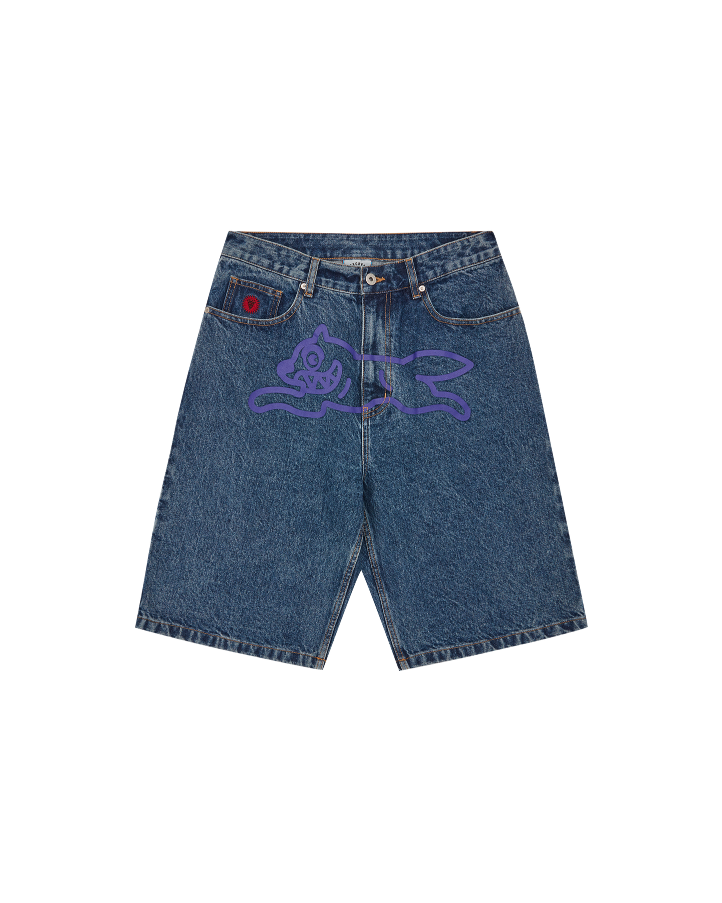 Running Dog Denim Shorts