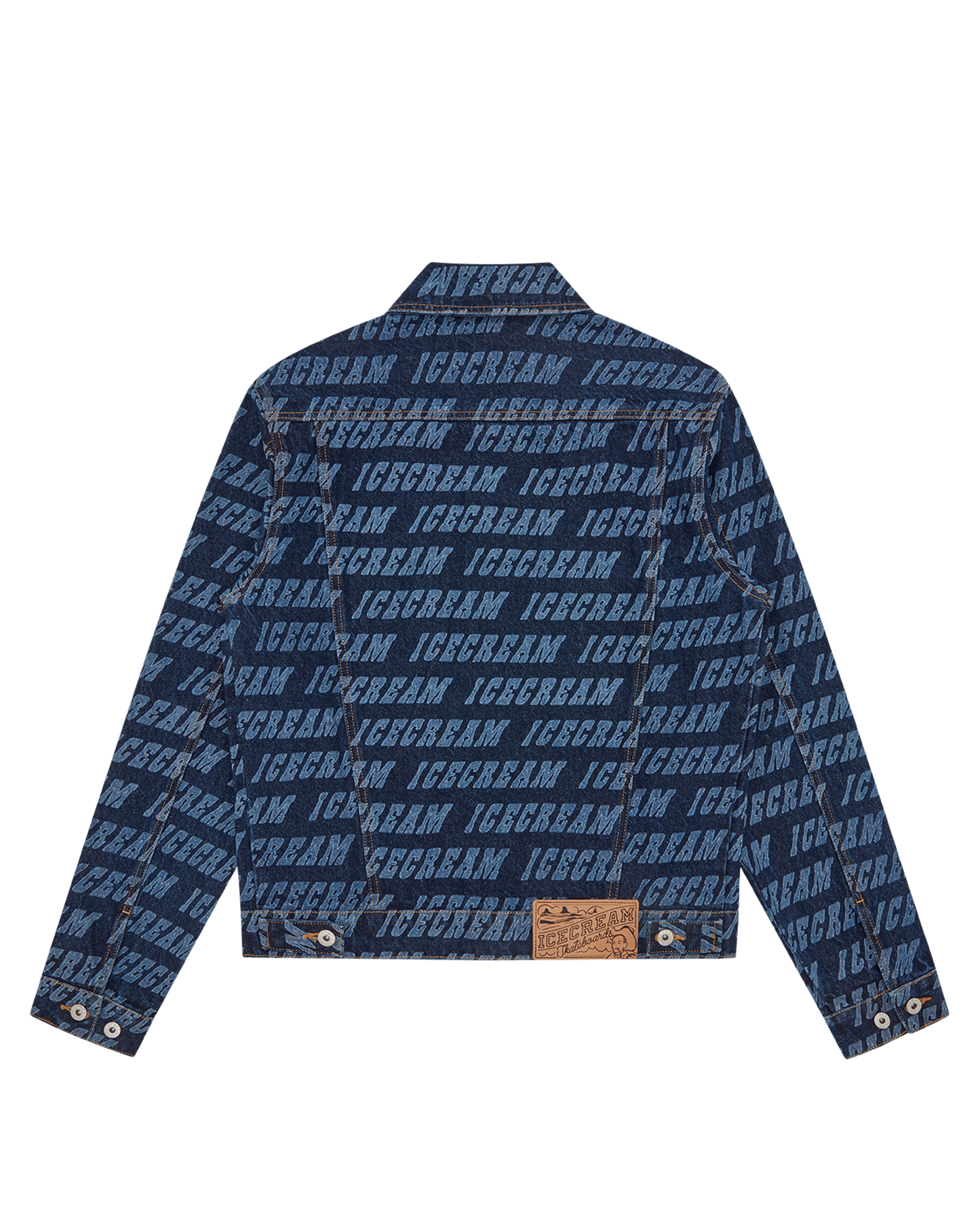 Repeat Logo Denim Trucker Jacket