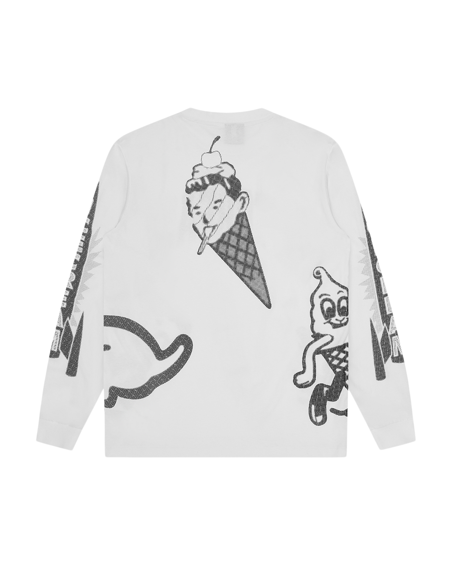 Halftone Multi Logo LS T-Shirt