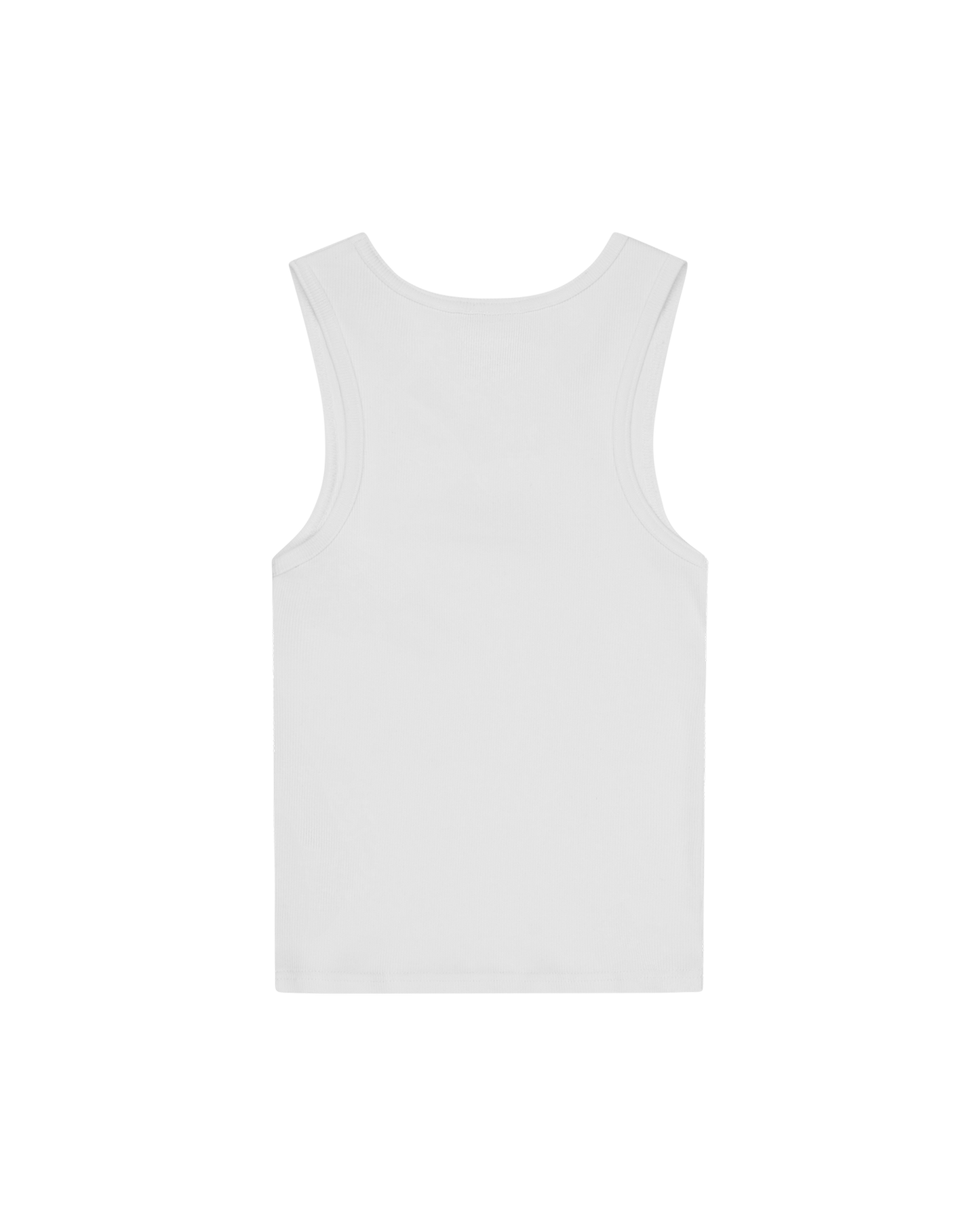 Womens Beaded Running Dog Ribbed Vest Top