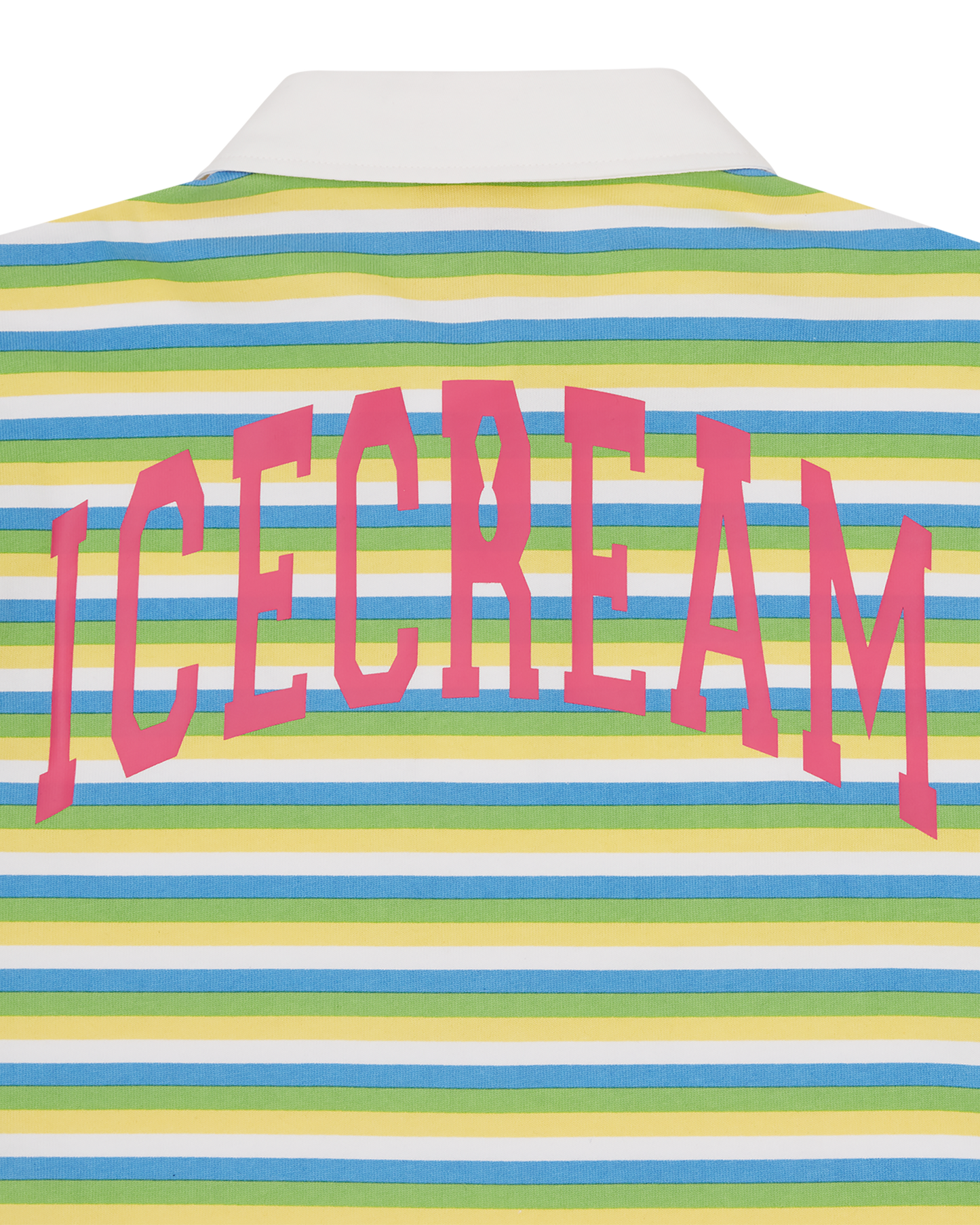 Womens Popsicle Striped Cropped Rugby Shirt