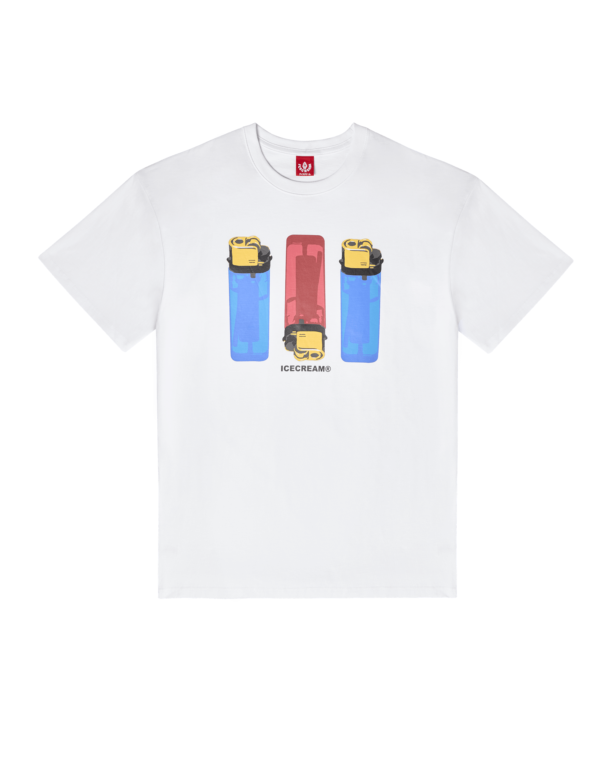 Ice cream shop flame tee