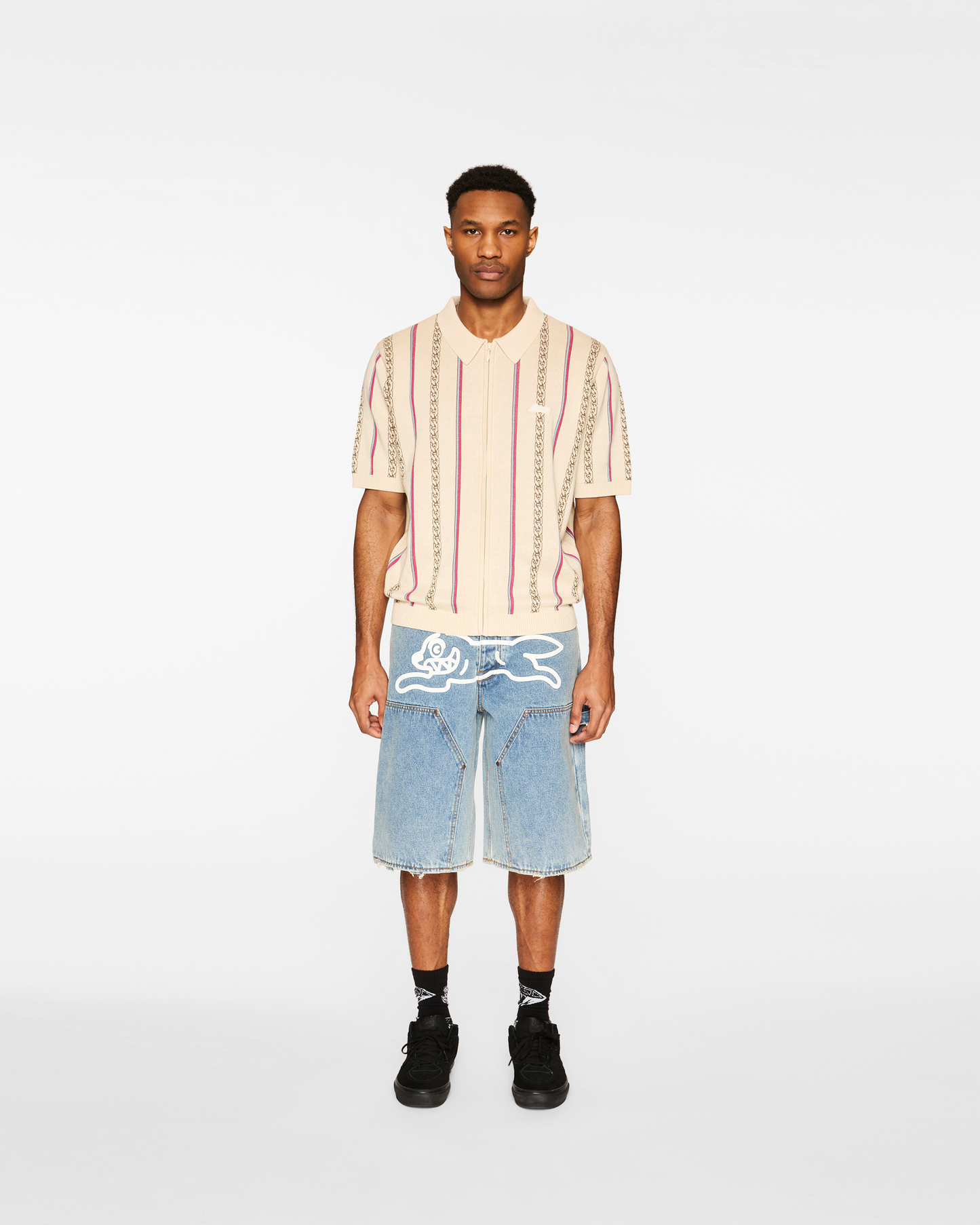 Chain Polo Sweater