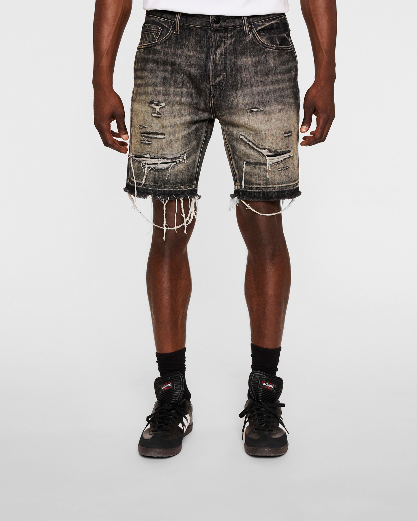 Cadet Crater Black Jean Shorts