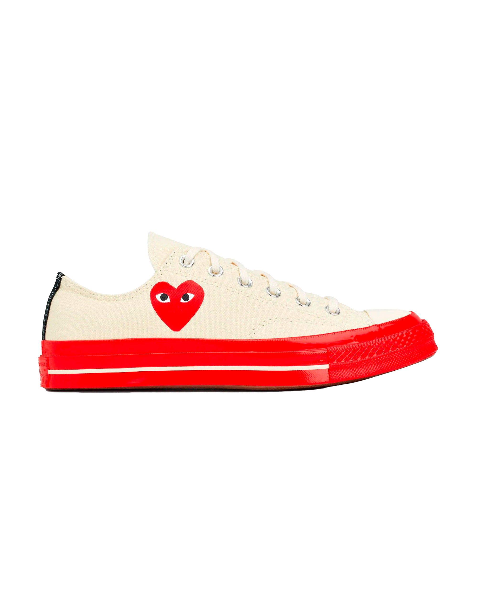 Comme des Garcons Play Off White Red Converse Edition Chuck 70 Low top Sneakers