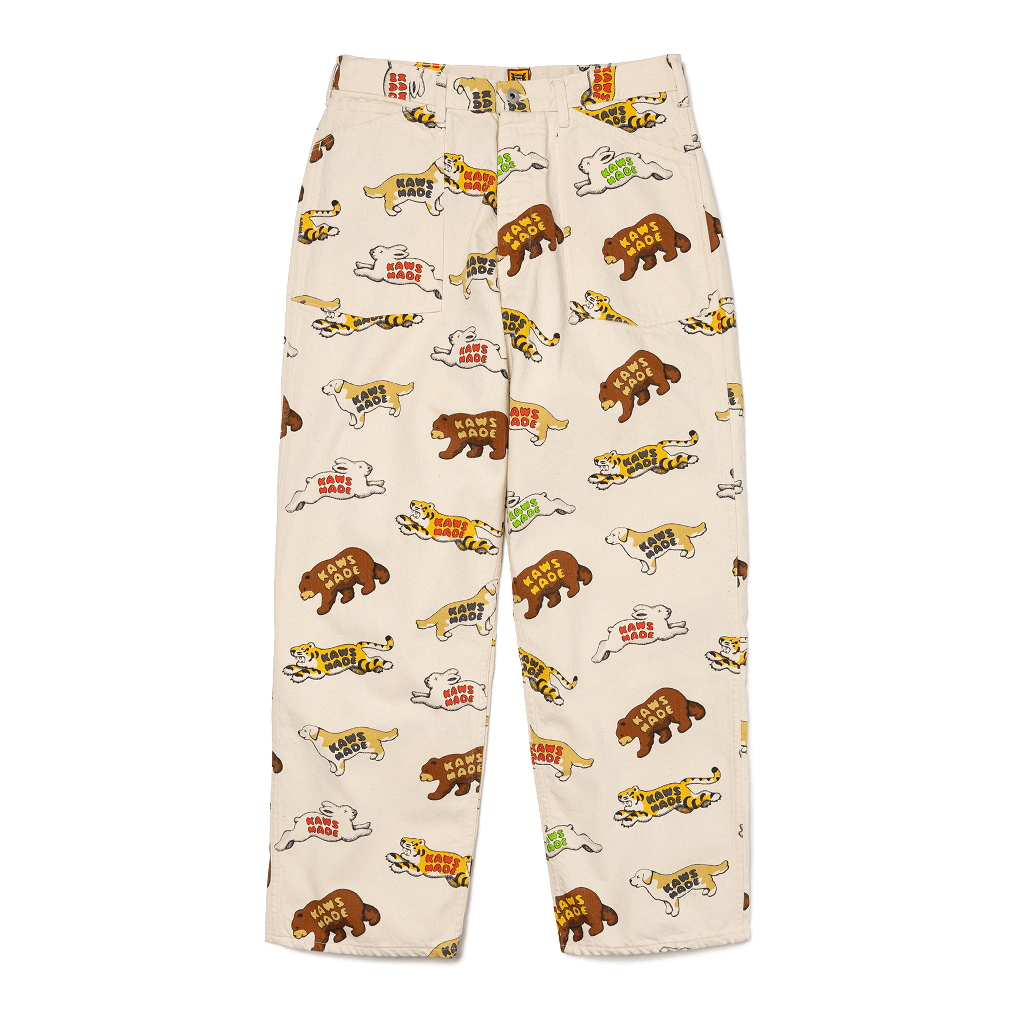 KAWS MADE ANIMAL PATTERNED PANTS Billionaire Boys Club kaws-made-animal-patterned-pants-billionaire-boys-club