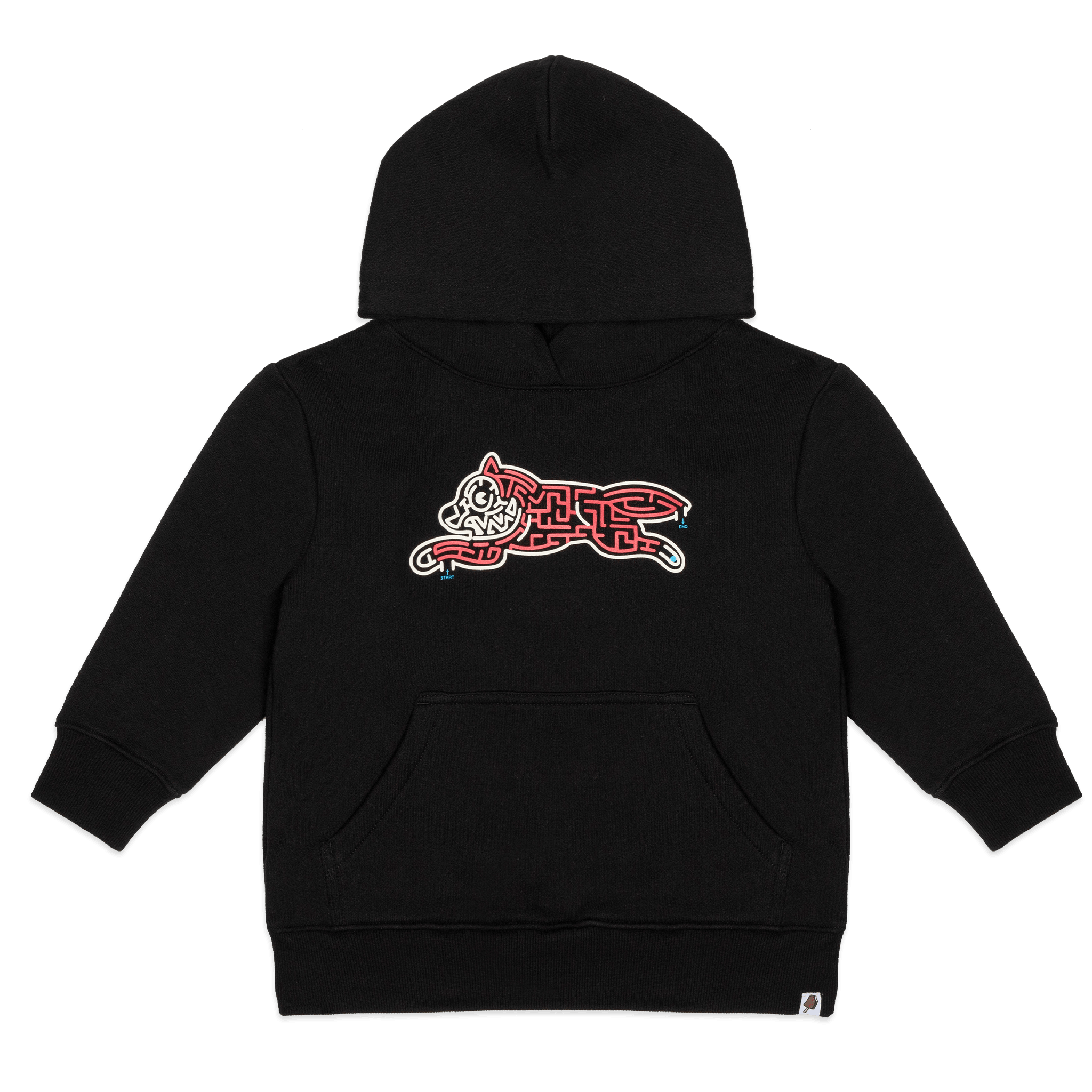 Ice cream top running dog hoodie