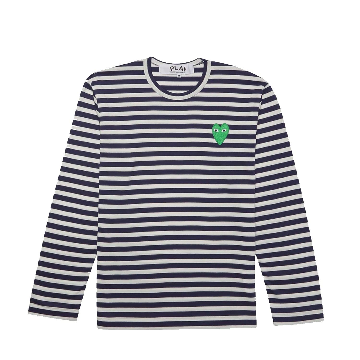 PLAY GREEN HEART STRIPED LONG SLEEVE T-SHIRT – Billionaire Boys Club