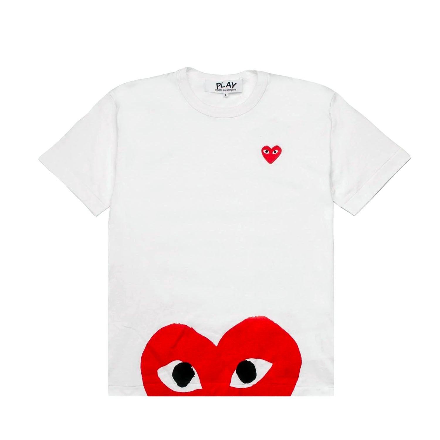 Comme des garcons play red heart colour heart tee Clearance