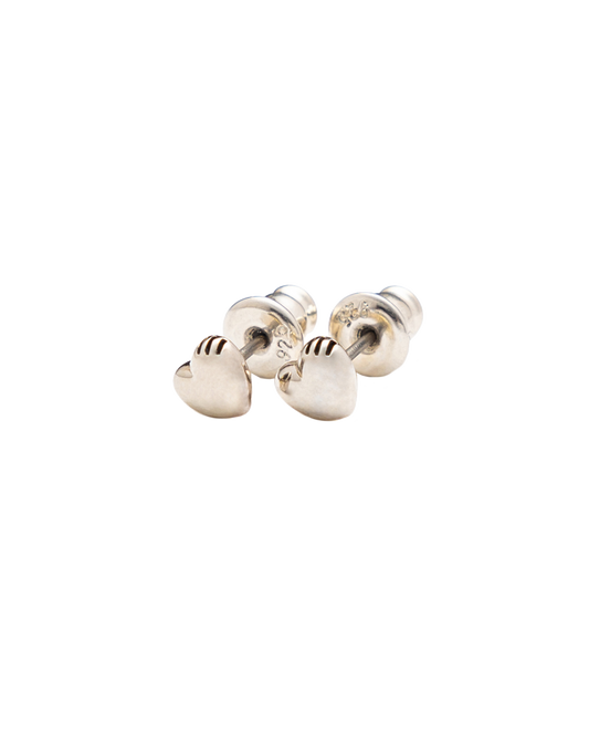 Heart Silver Earrings
