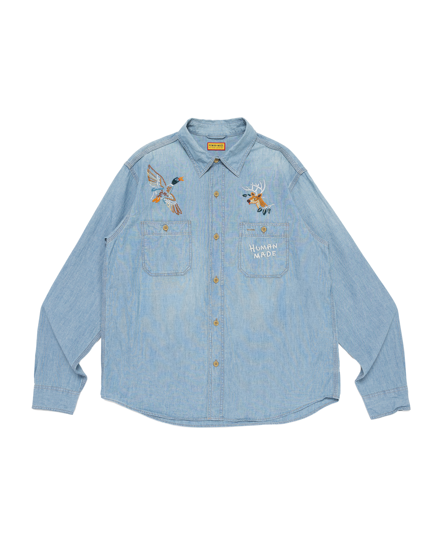 Embroidered Chambray Shirt