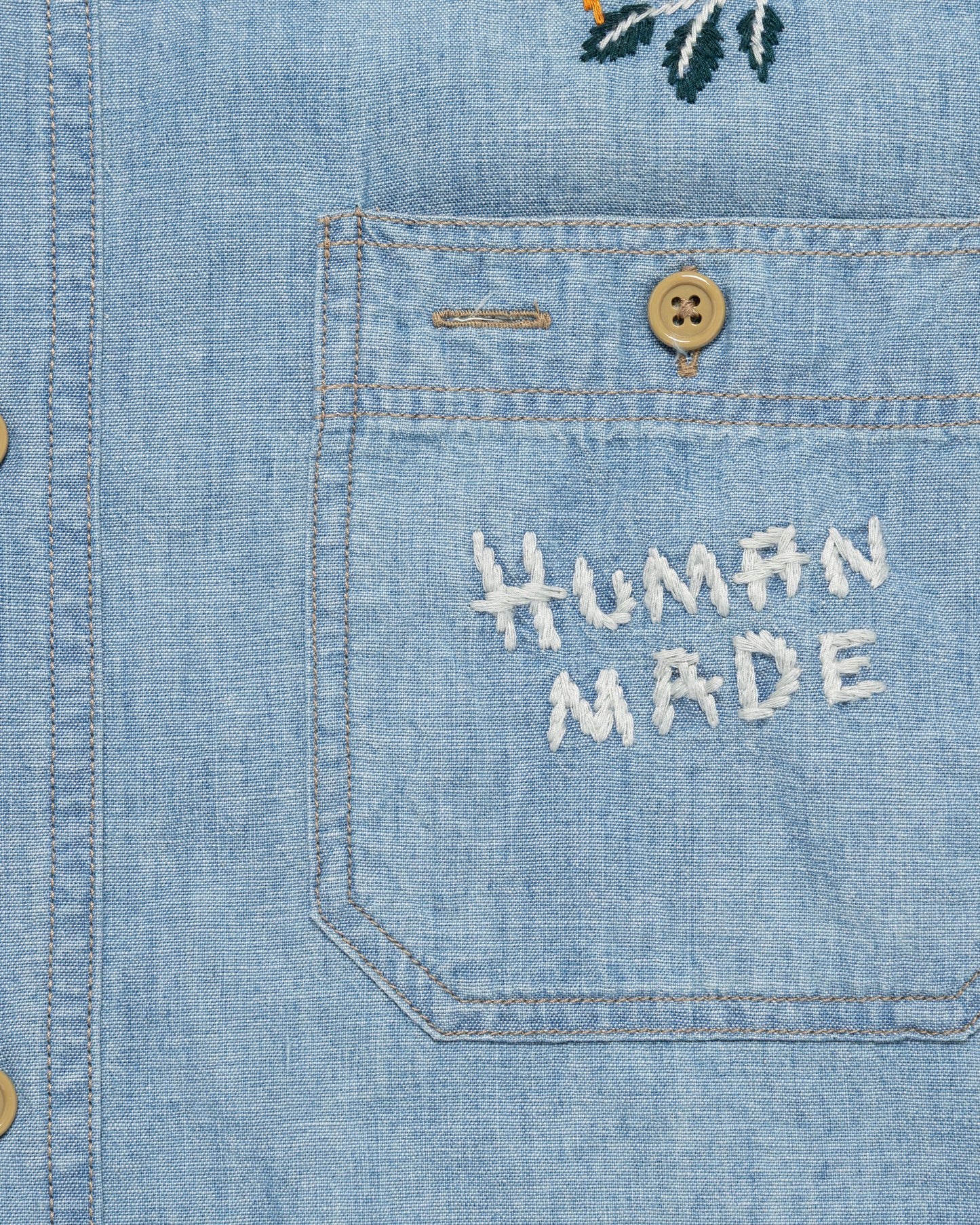 Embroidered Chambray Shirt