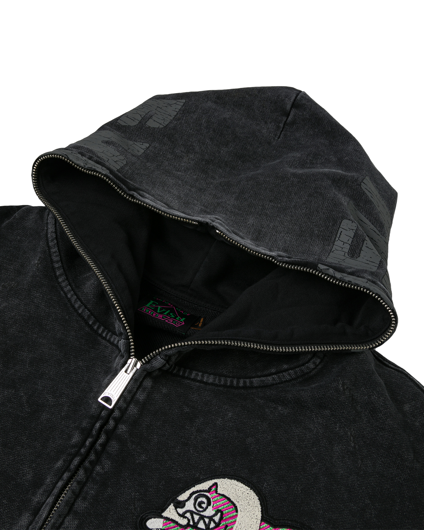 Logo With Seagull Emb. & Printed Hood Sweatshirt