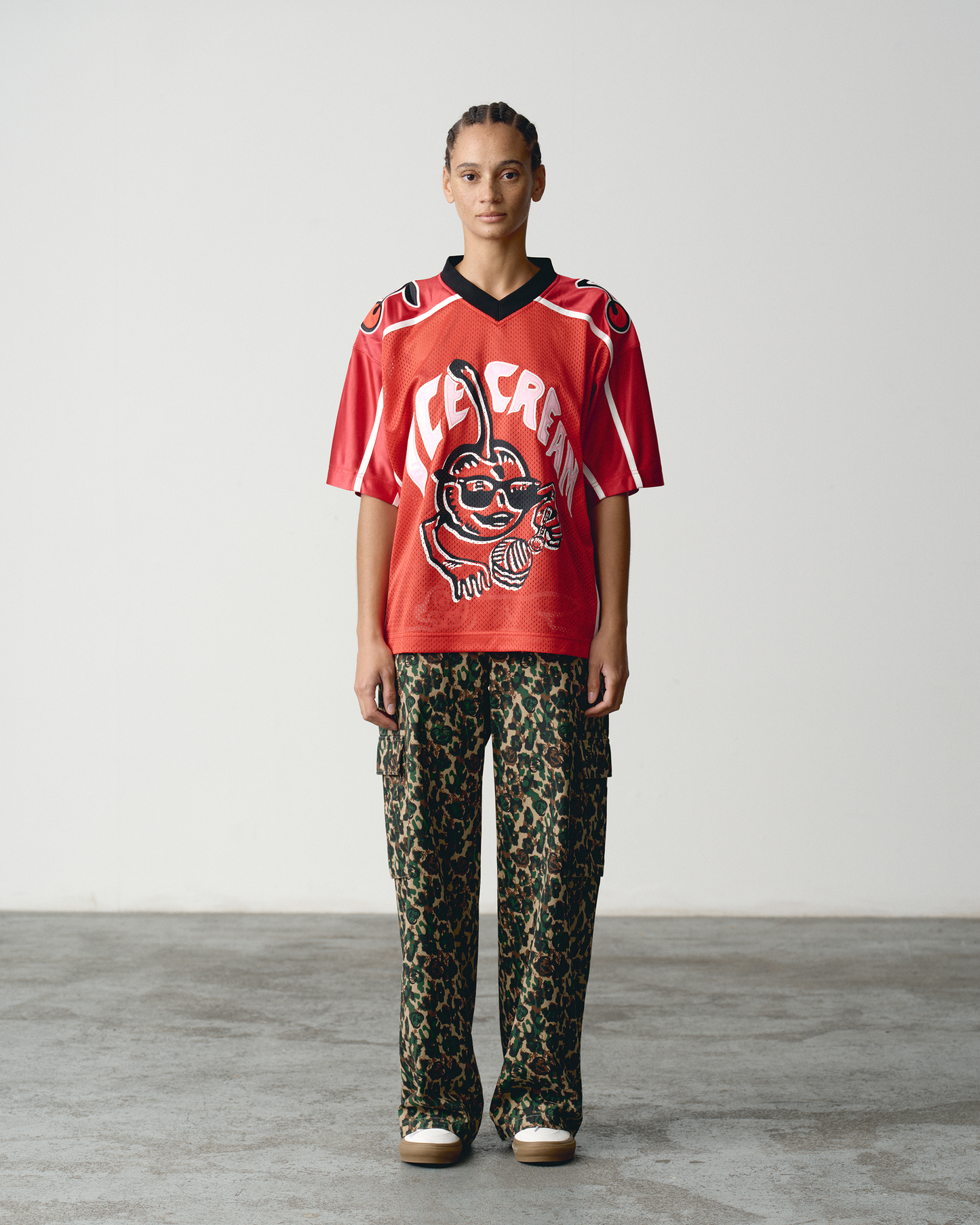 Womens Cherry Football Jersey