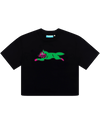 Womens Running Dog Cropped Tee