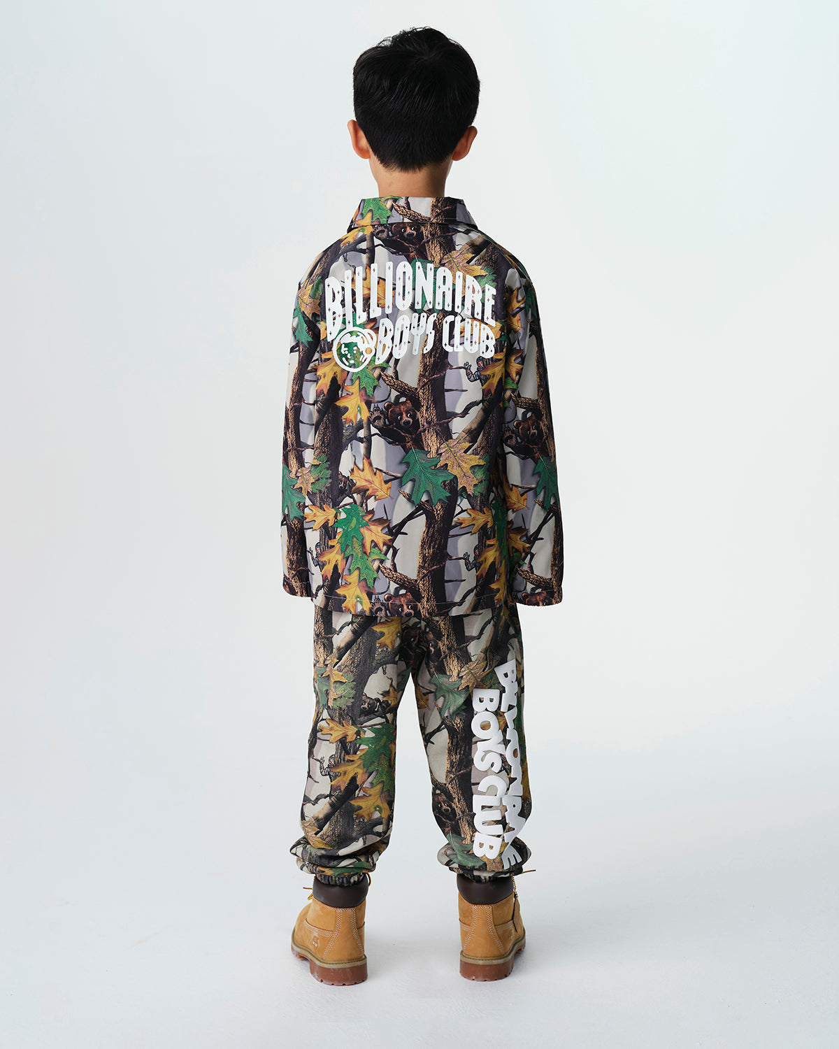 Kids Tree Camo Arch Logo Astro Coach Jacket
