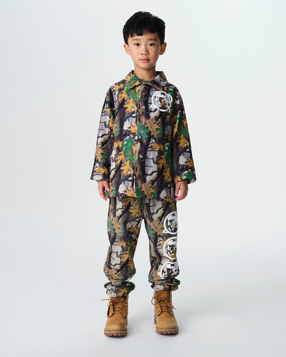 Kids Tree Camo Arch Logo Astro Coach Jacket