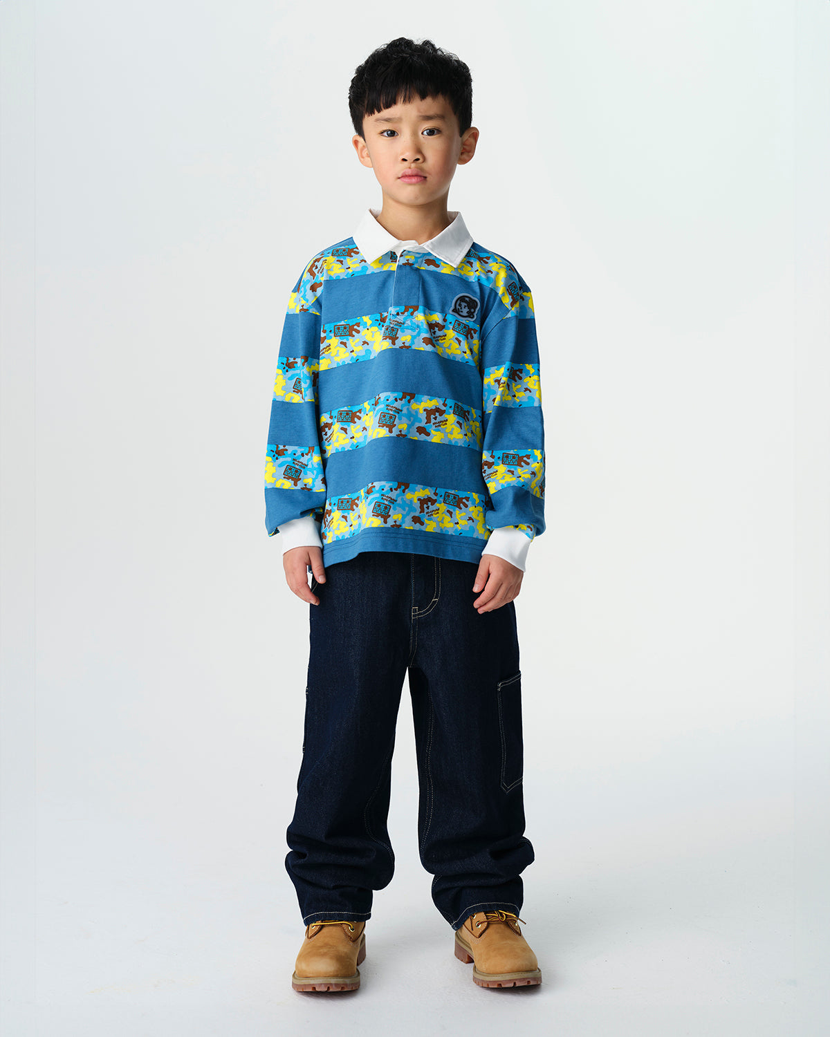 Kids Robot Camo Rugby Top