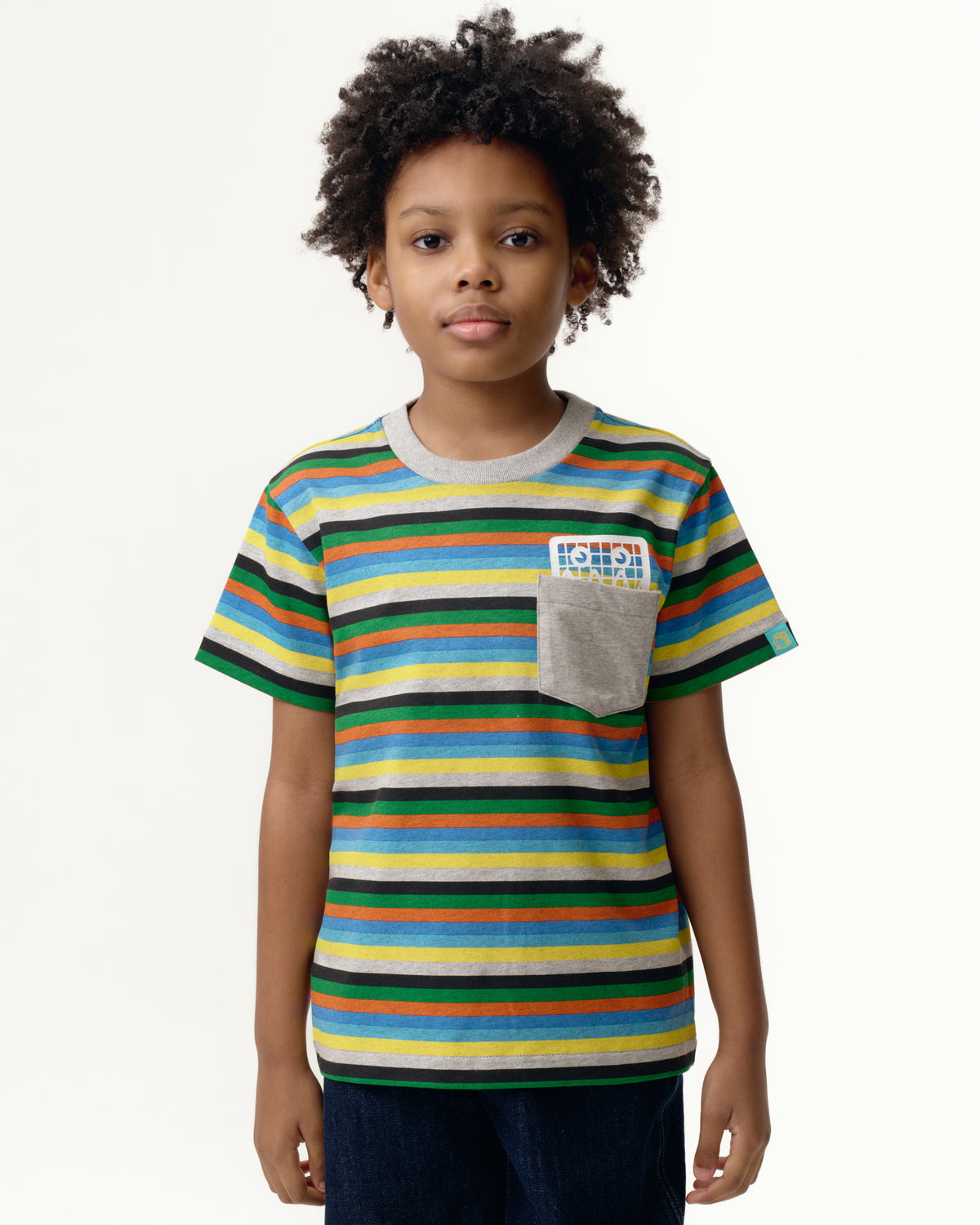 Kids Robot Striped T-Shirt