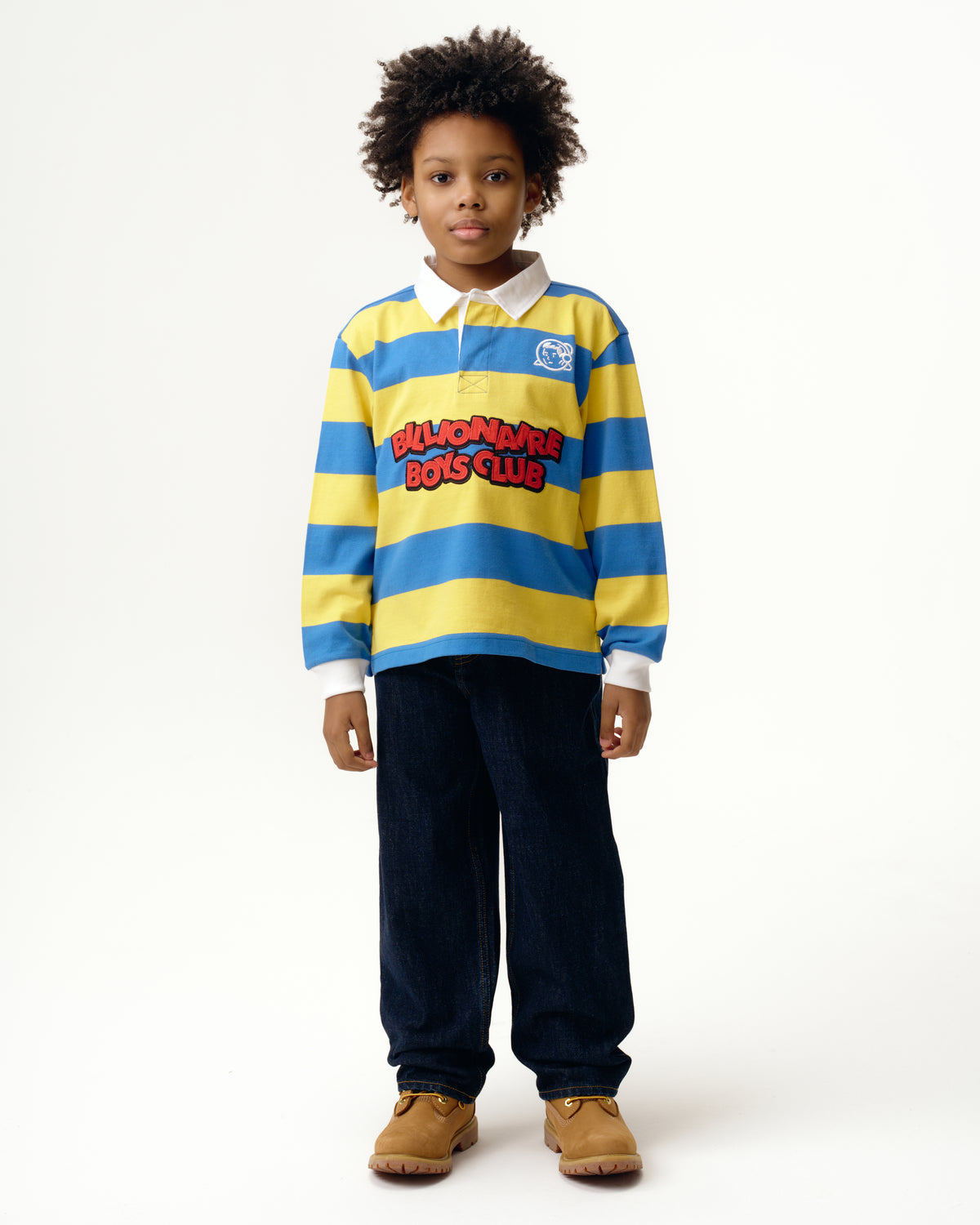 Kids Robot Striped Rugby Shirt