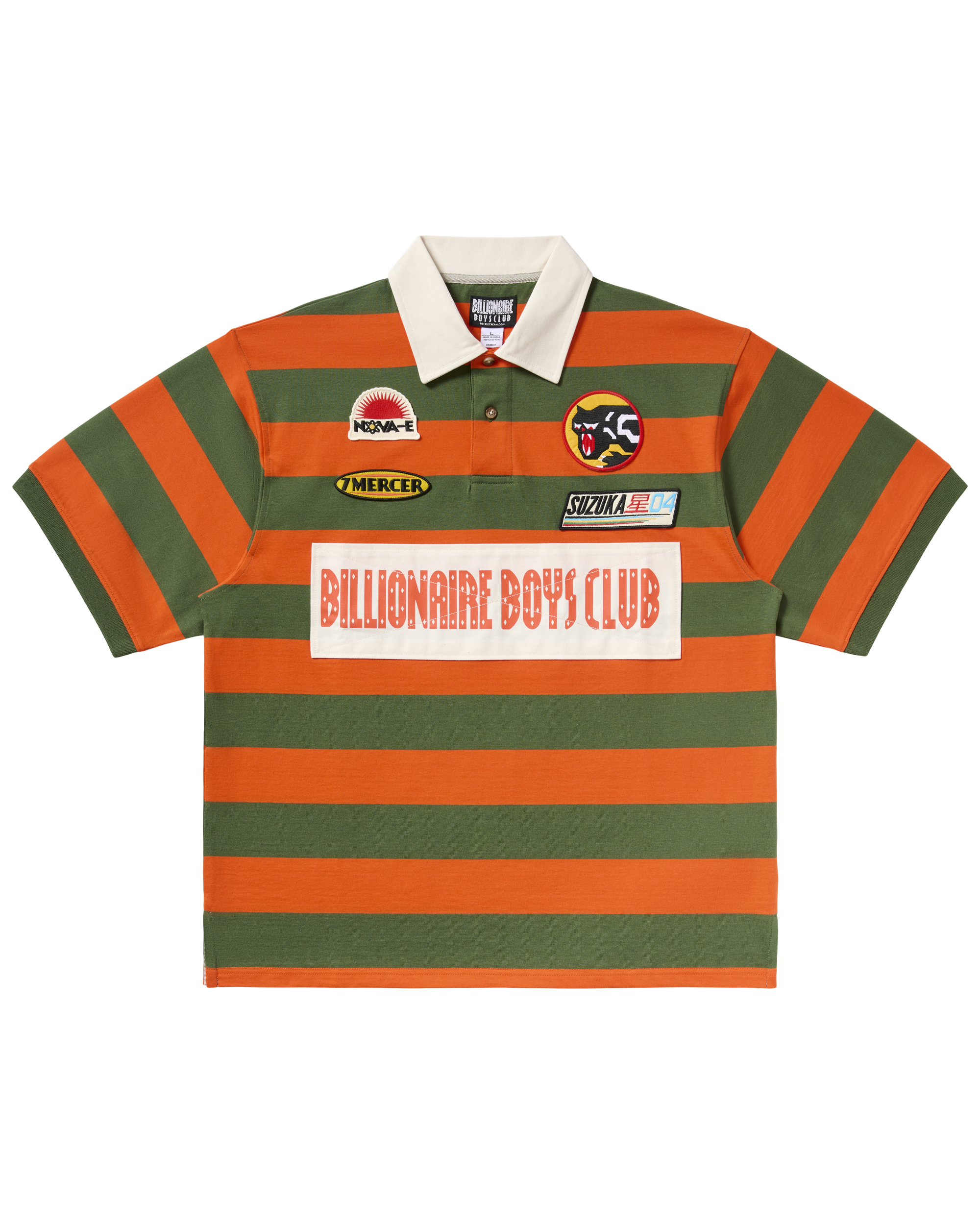 Billionaire Boys Club ラガーシャツ オレンジ 迷彩 Trails SS Knit – Billionaire Boys Club