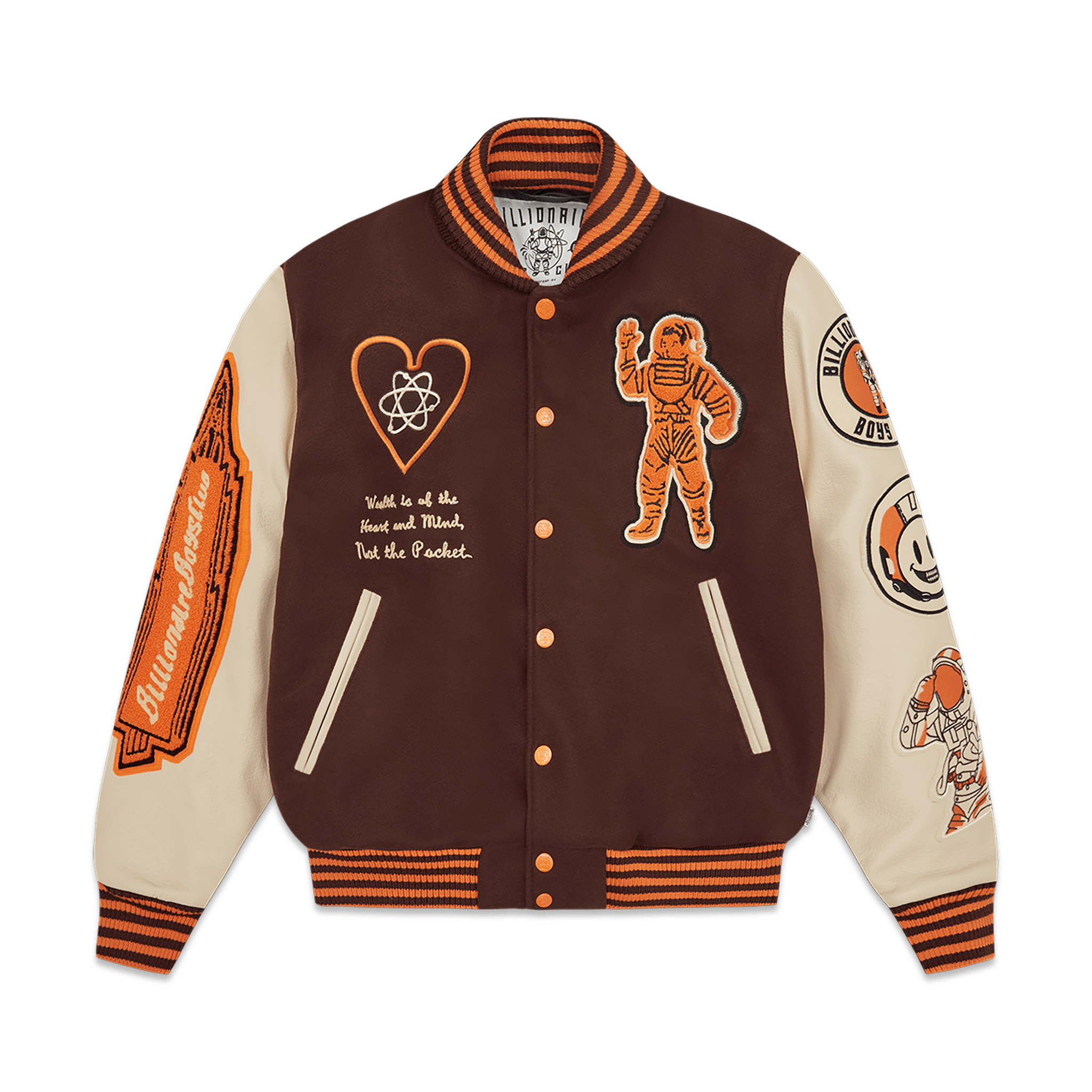 Wool and Leather Cream Louis Vuitton Bunny Varsity Jacket - Jacket Makers