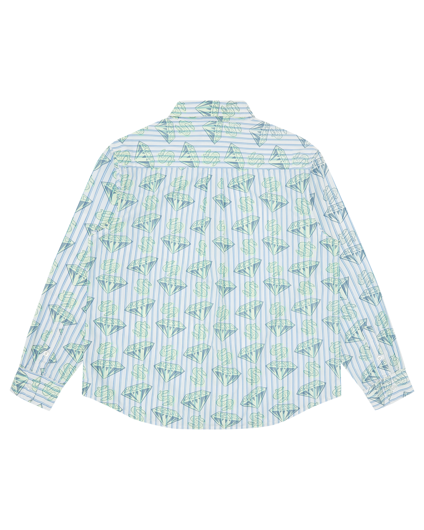 Glow In The Dark Diamonds & Dollars Striped Shirt