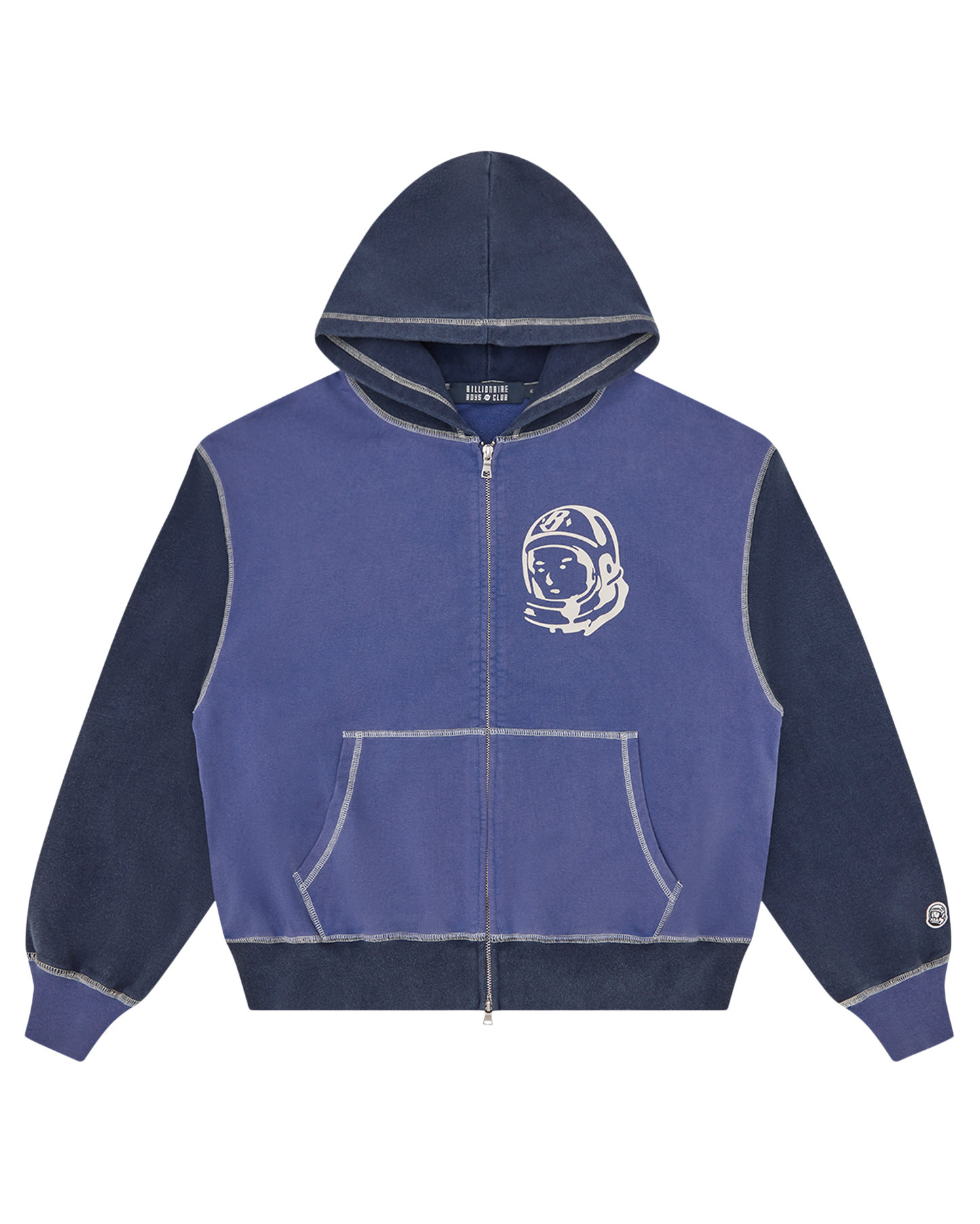 Indigo Oversized College Zip Through