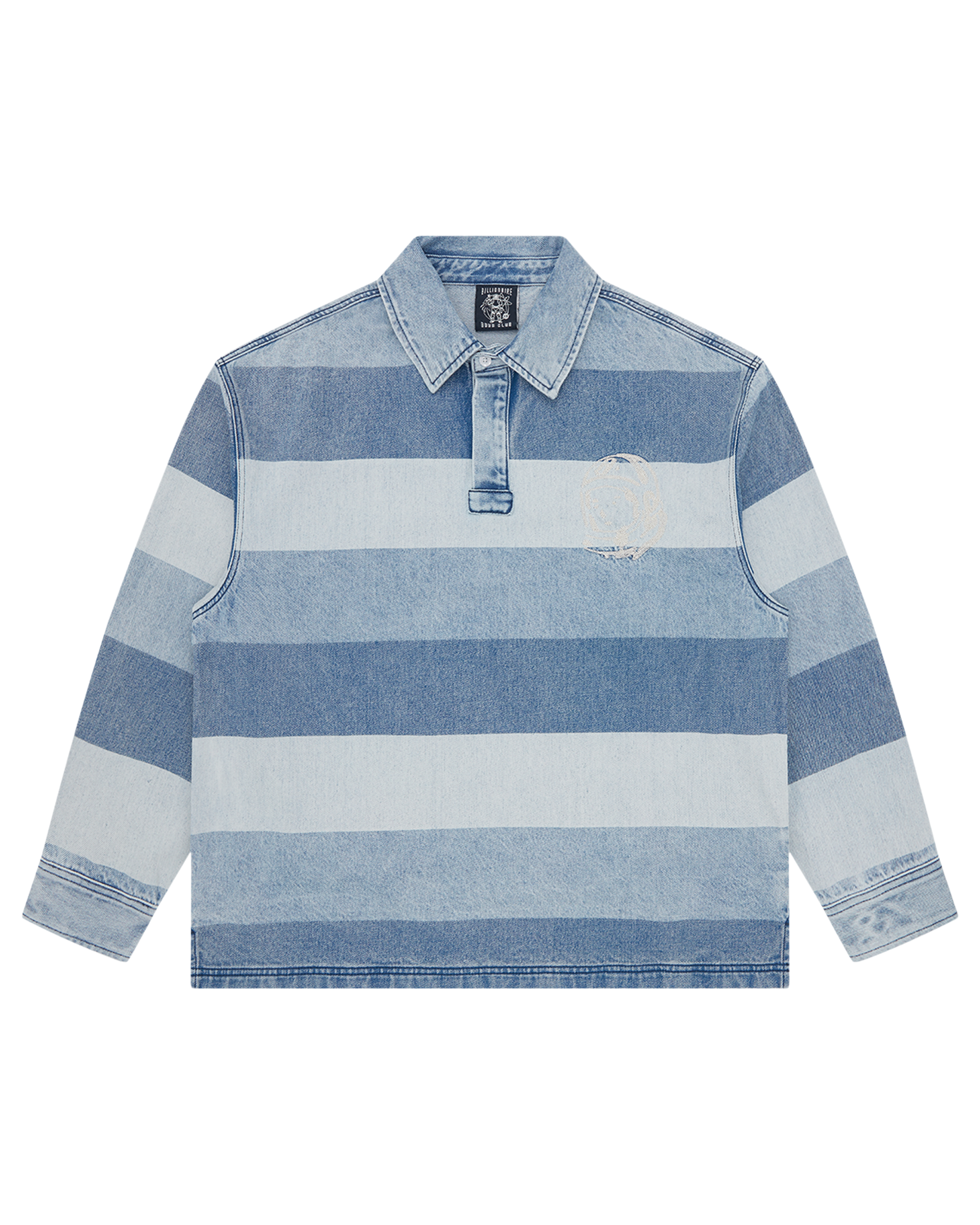 Script Denim Long Sleeve Rugby Shirt